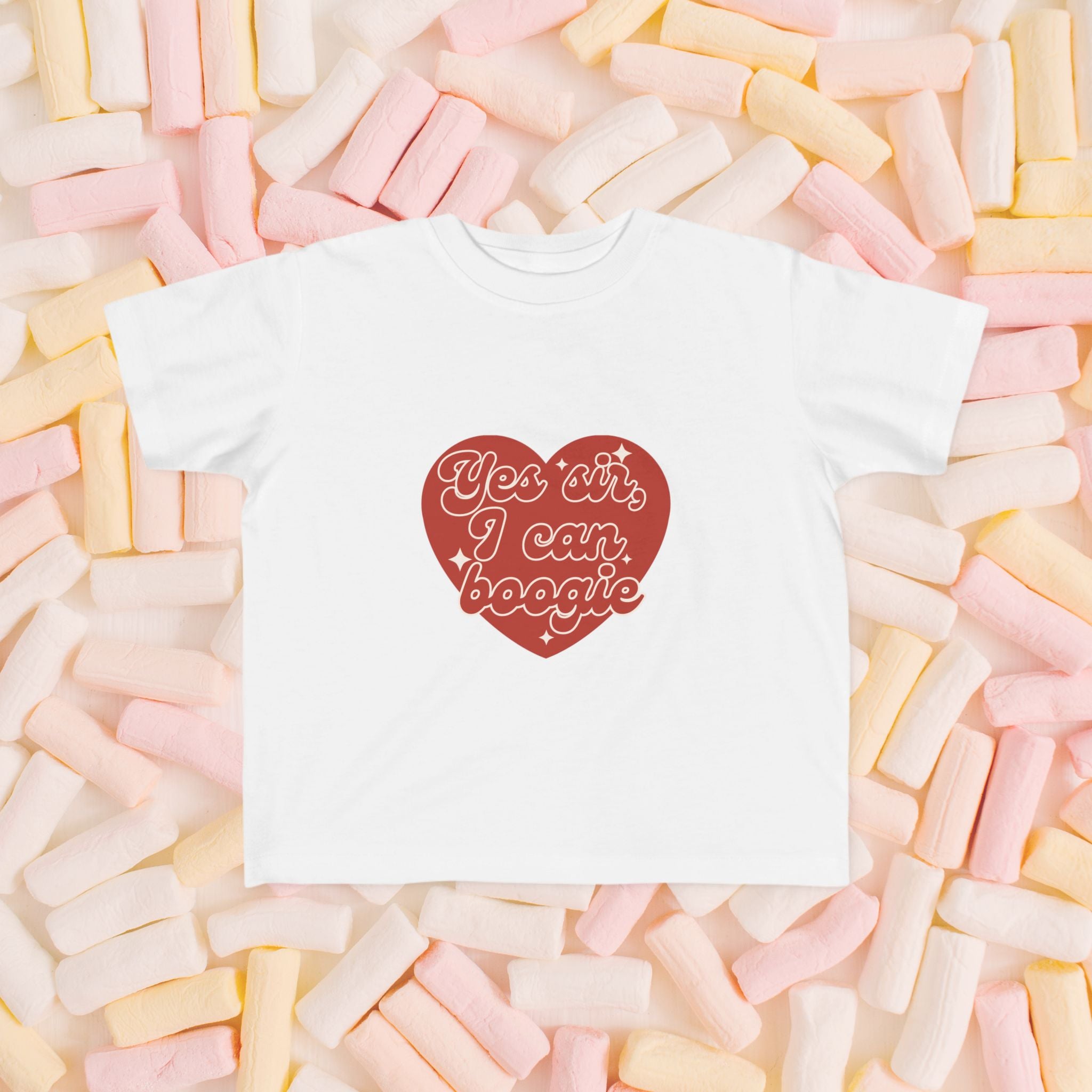 Kids T-Shirt — Funky Scottish Football Song in Red Heart