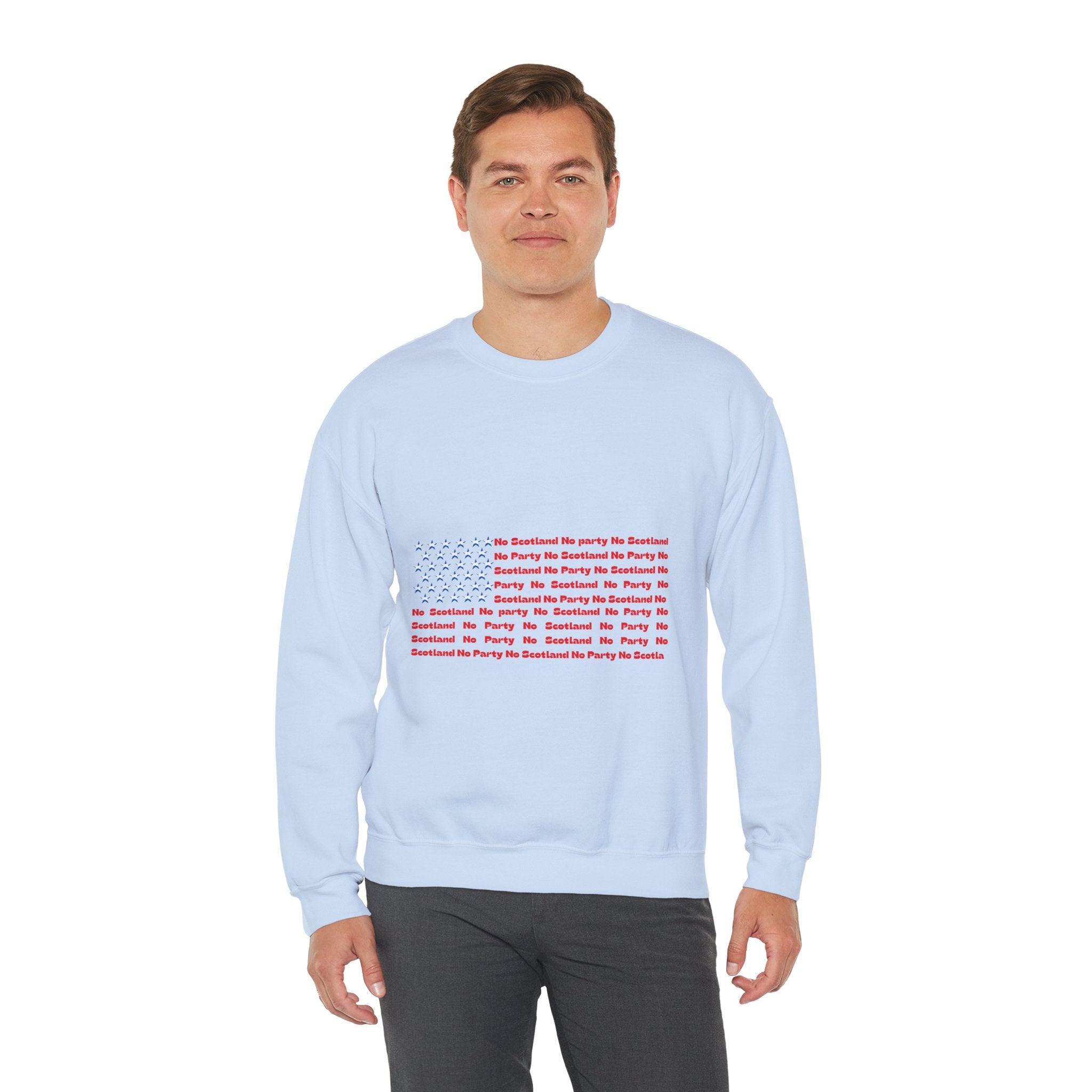 Scottish Football Saltires American Flag Crewneck Sweatshirt — Song Lyric Design
