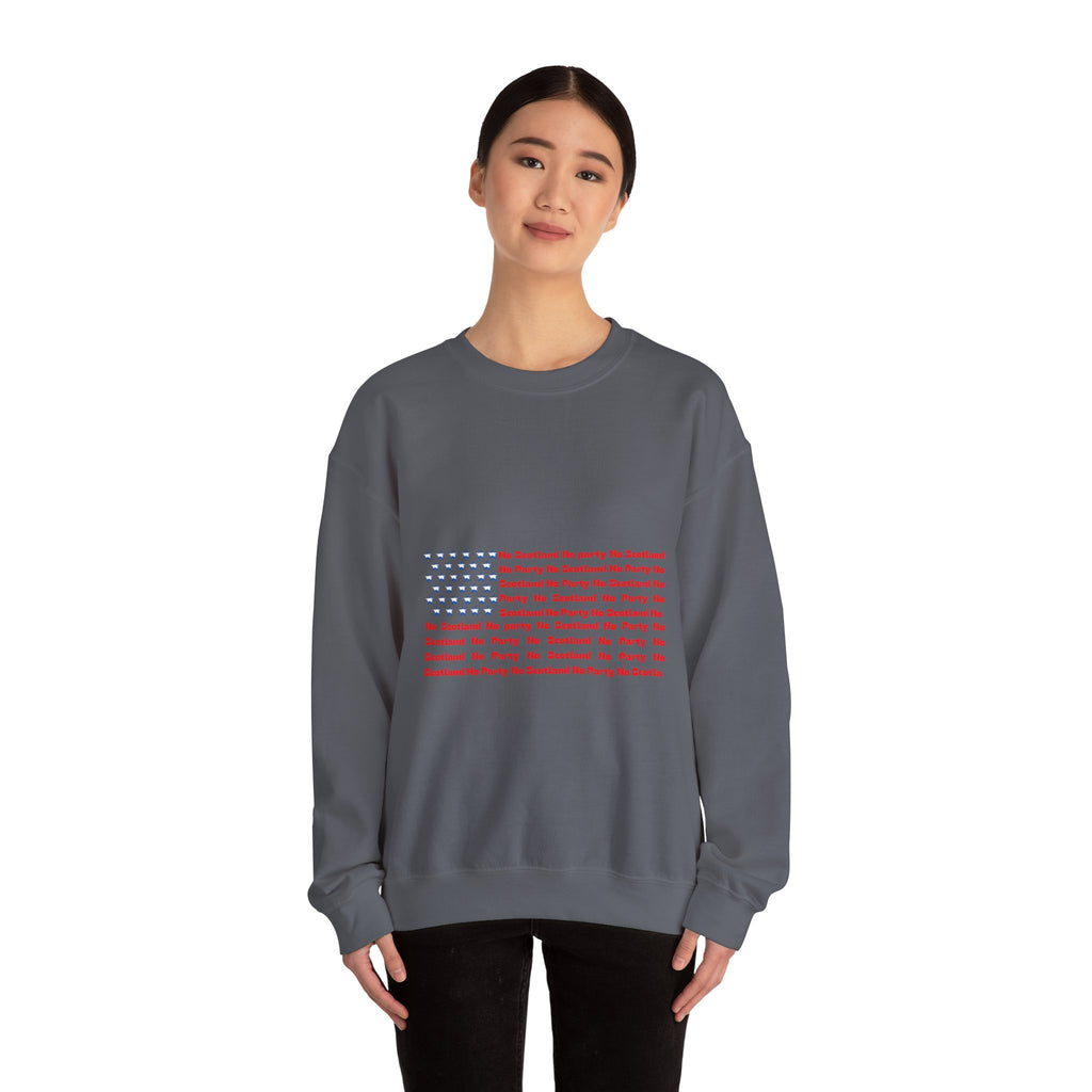 Scottish Football Saltires American Flag Crewneck Sweatshirt — Song Lyric Design