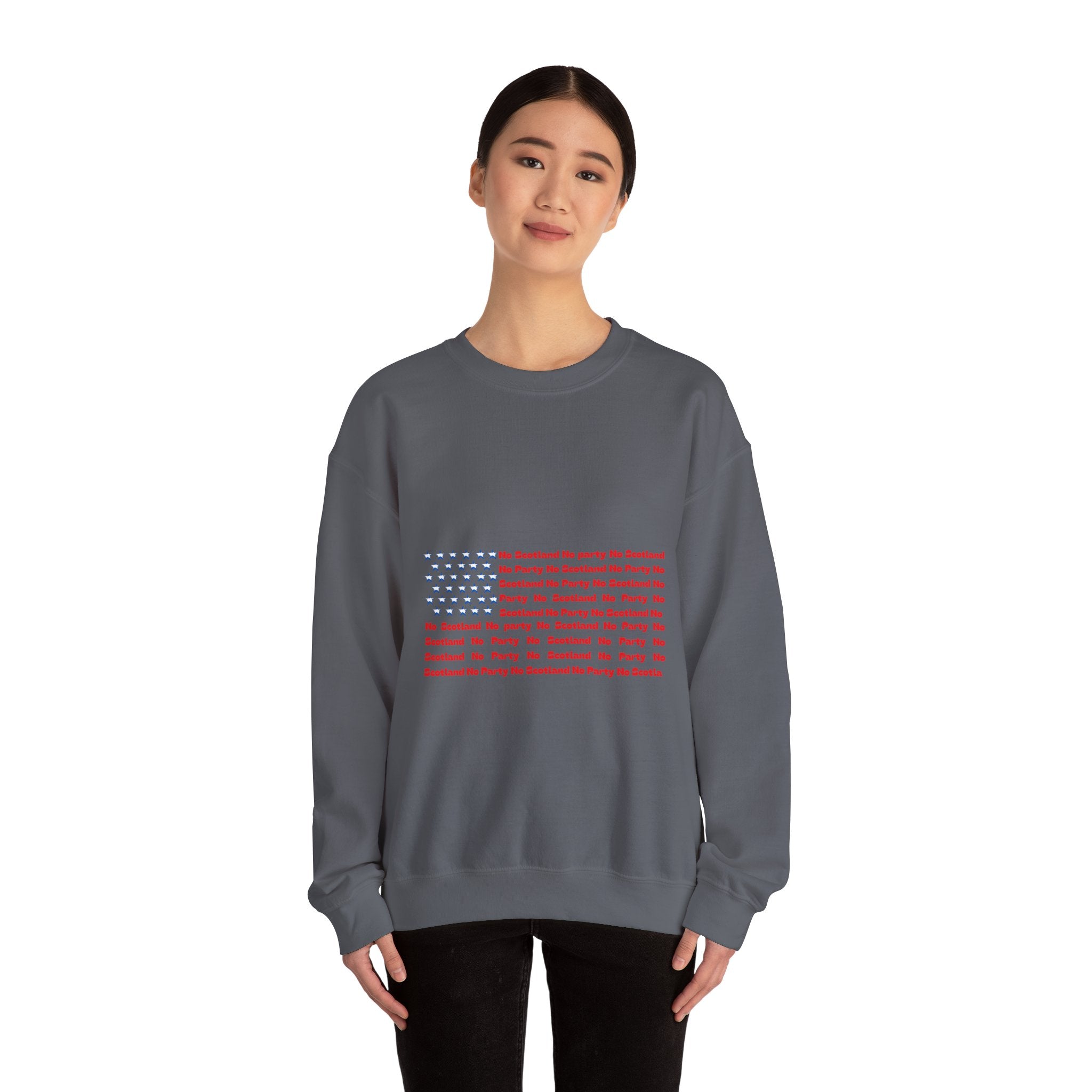 Scottish Football Saltires American Flag Crewneck Sweatshirt — Song Lyric Design
