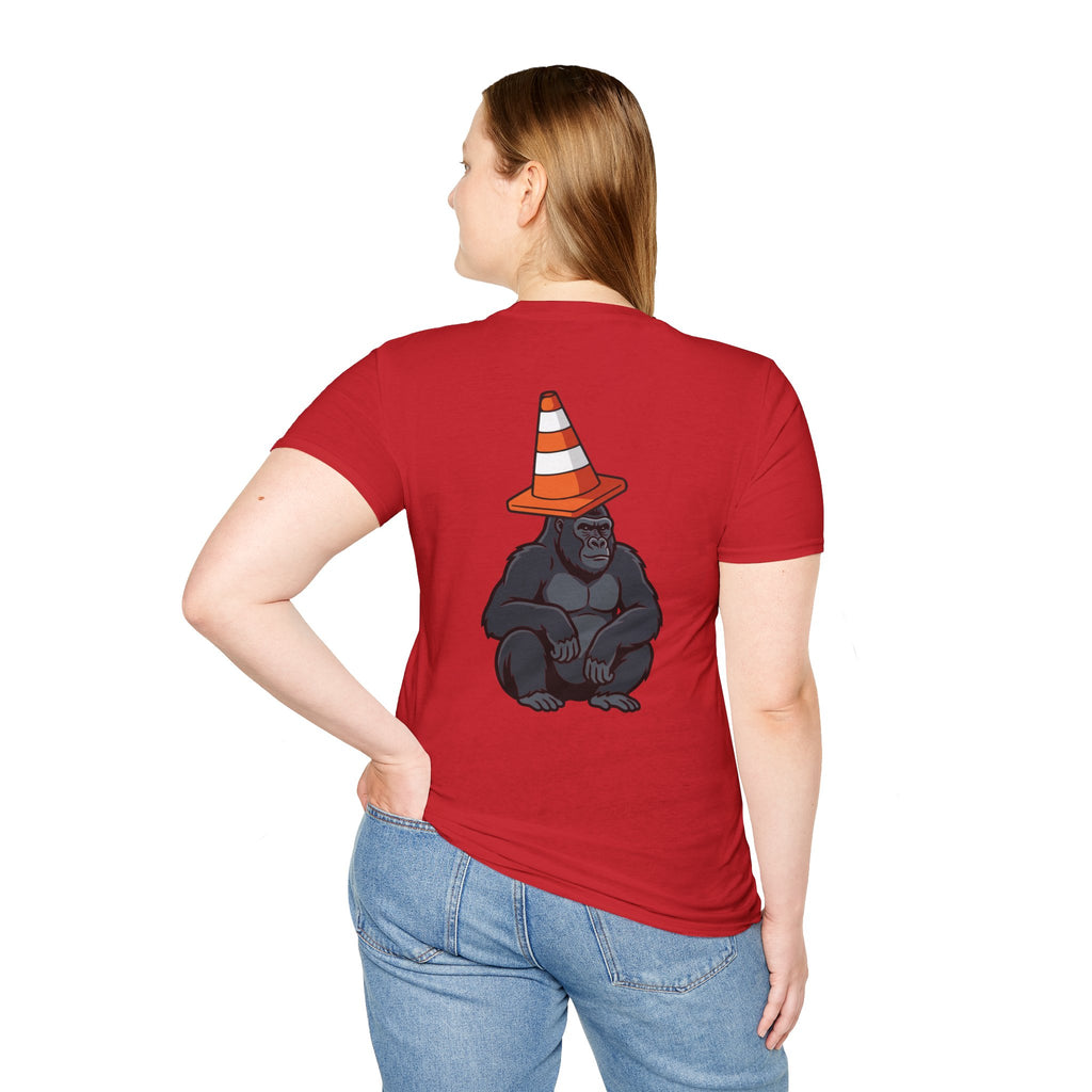 Copy of Boston Skyline Tee — Playful Traffic Cone Graphic (Boston & Scotland Fans)