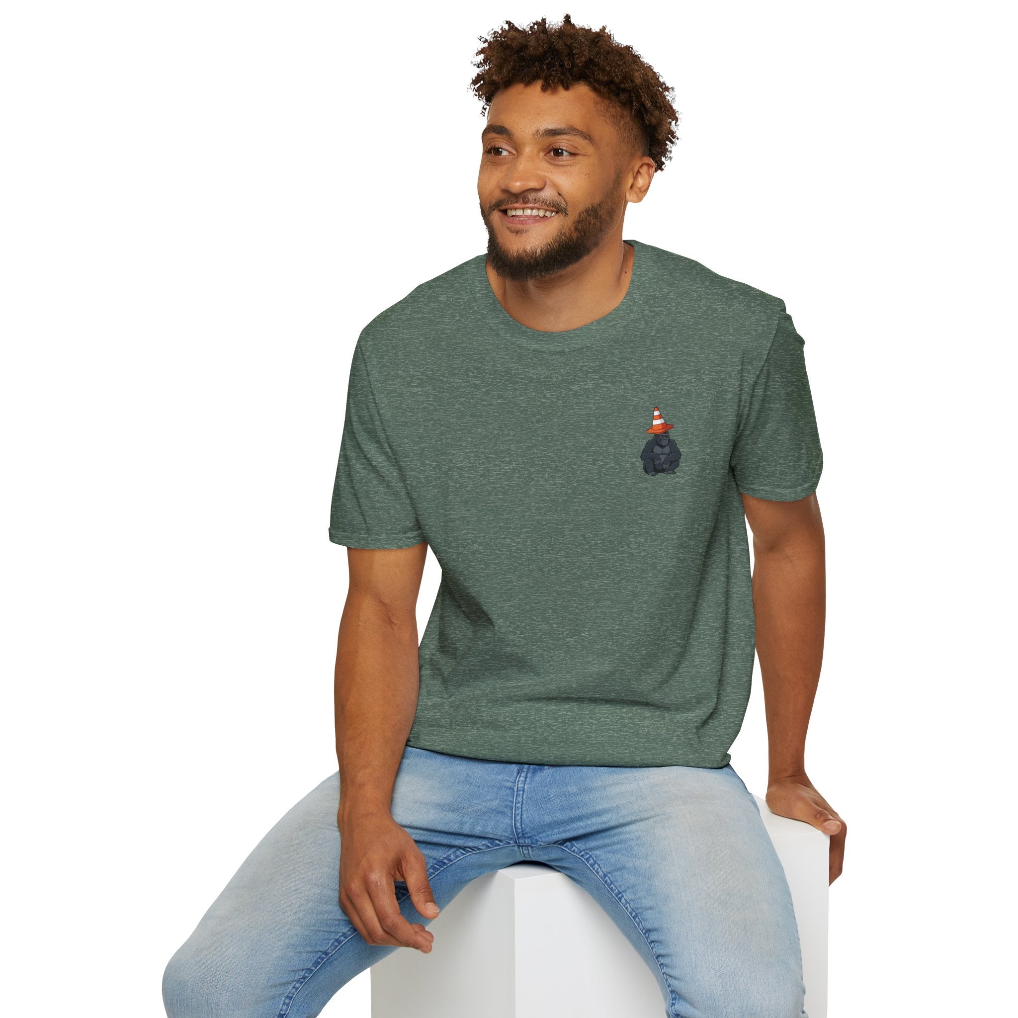 Copy of Boston Skyline Tee — Playful Traffic Cone Graphic (Boston & Scotland Fans)