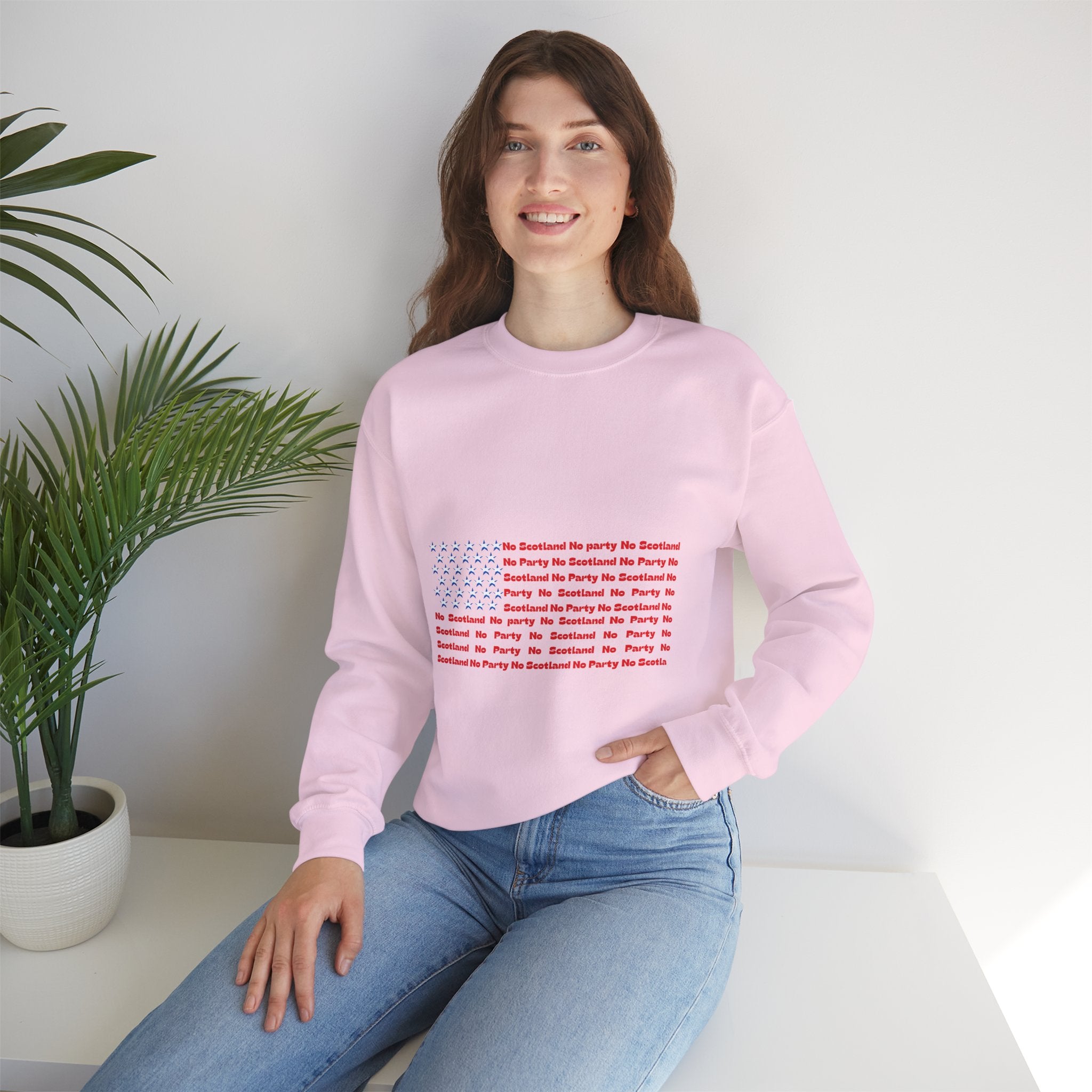 Scottish Football Saltires American Flag Crewneck Sweatshirt — Song Lyric Design