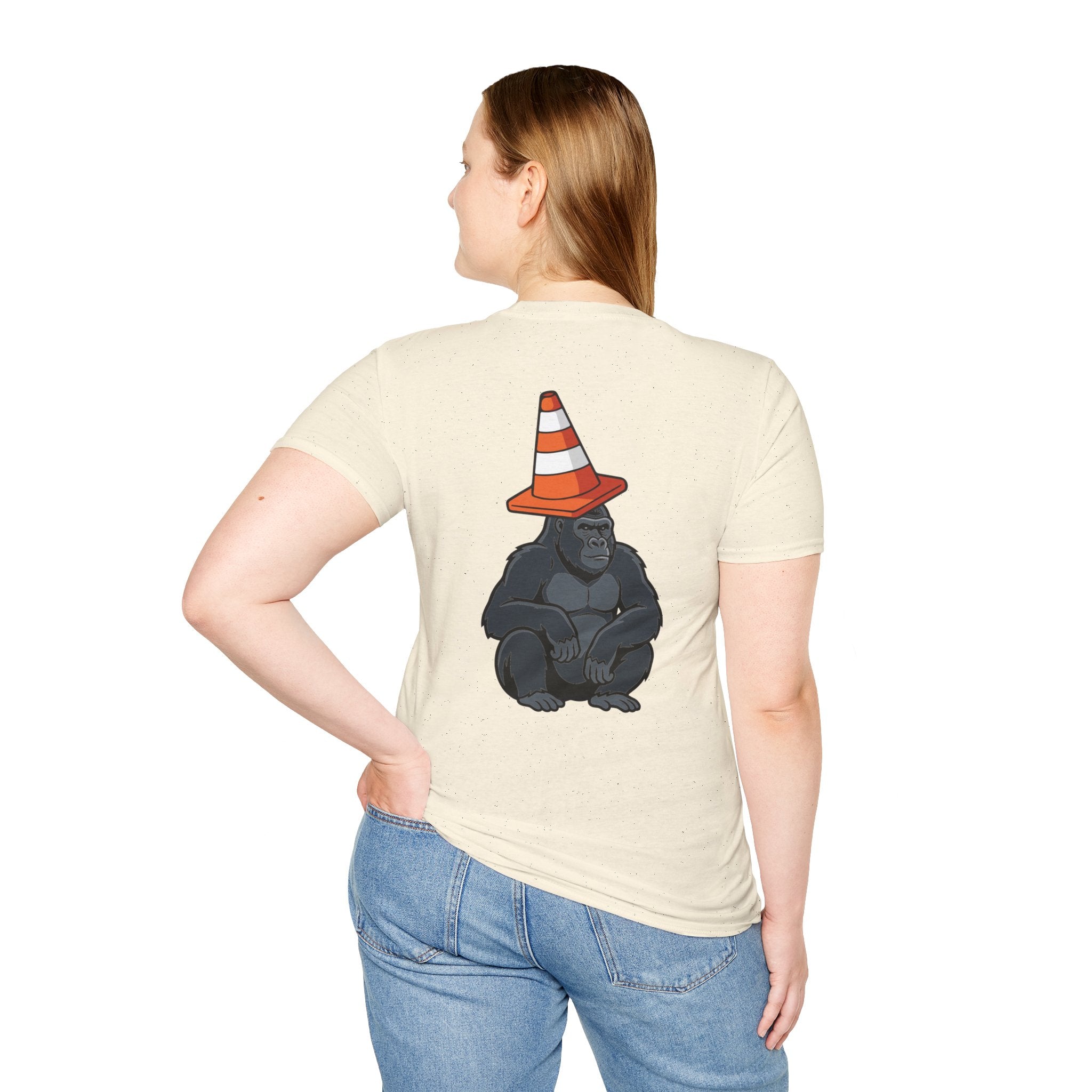 Copy of Boston Skyline Tee — Playful Traffic Cone Graphic (Boston & Scotland Fans)