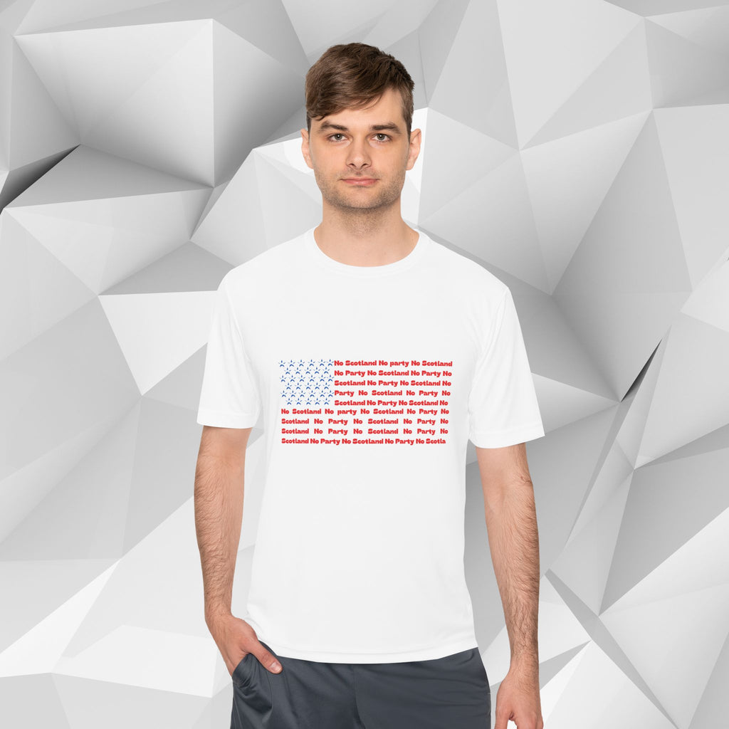 Scotland No Party American Flag Tee — Saltires Pattern