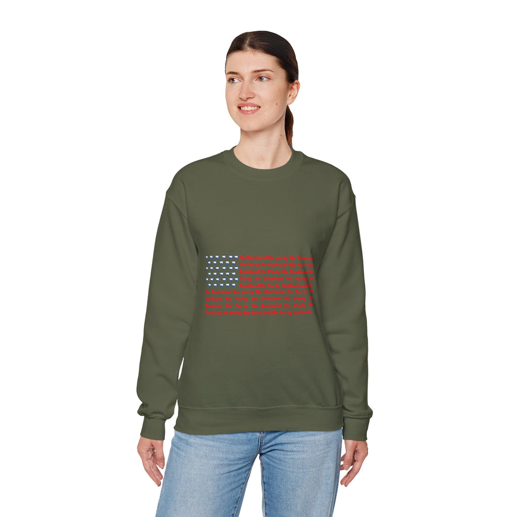 Scottish Football Saltires American Flag Crewneck Sweatshirt — Song Lyric Design