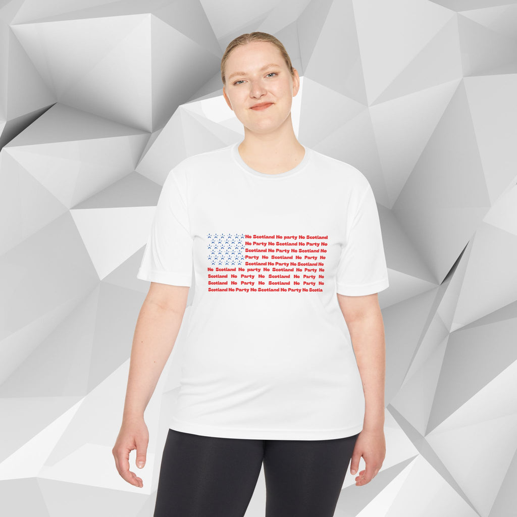 Scotland No Party American Flag Tee — Saltires Pattern