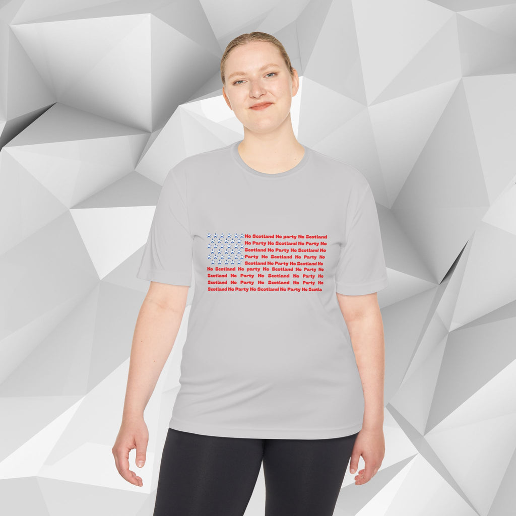 Scotland No Party American Flag Tee — Saltires Pattern