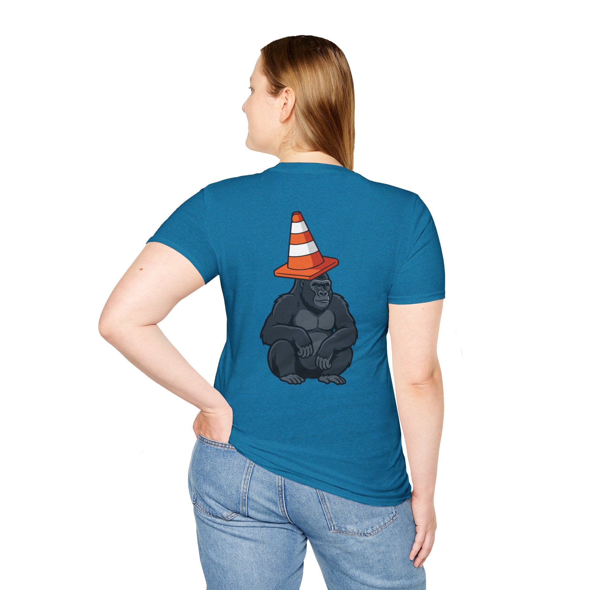 Copy of Boston Skyline Tee — Playful Traffic Cone Graphic (Boston & Scotland Fans)
