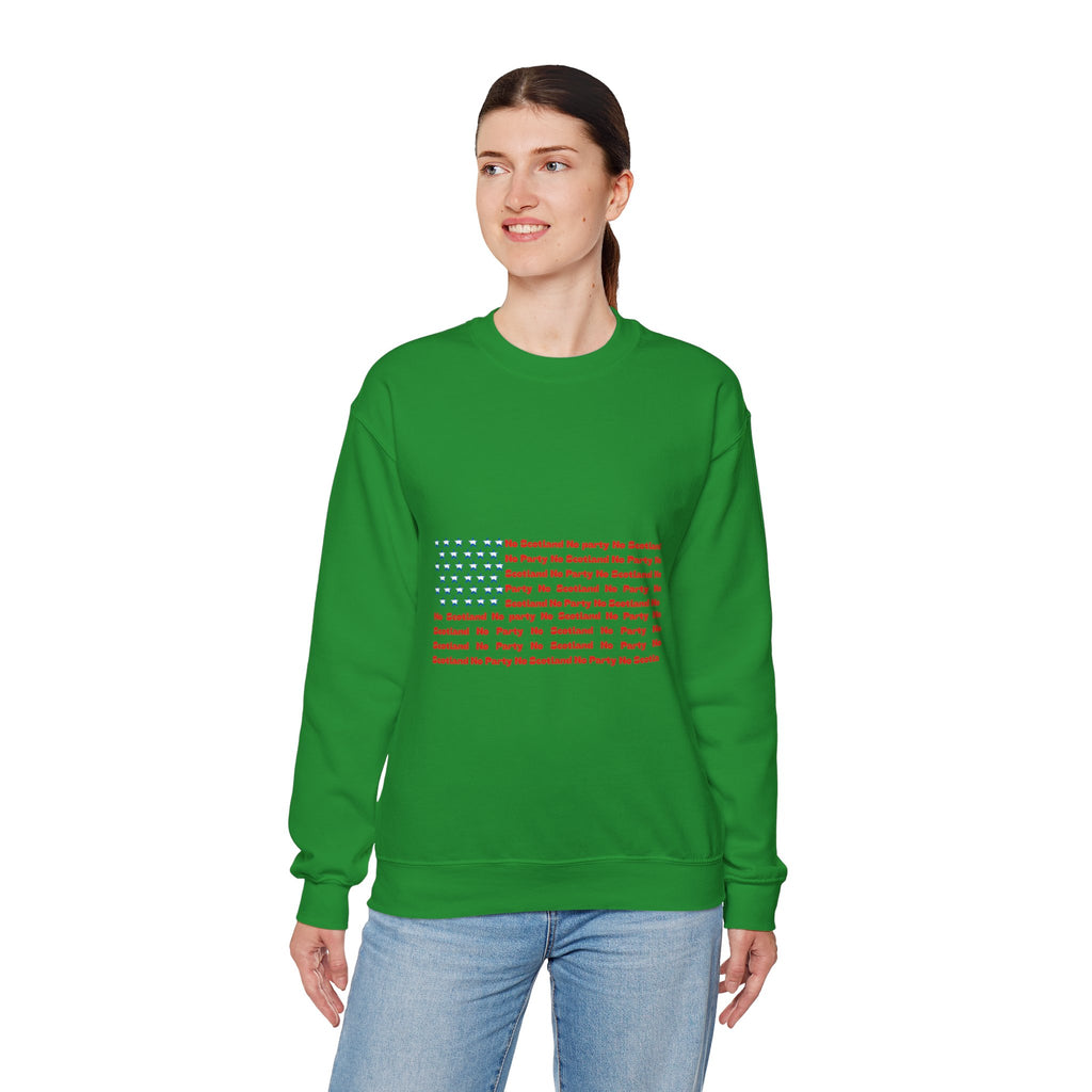 Scottish Football Saltires American Flag Crewneck Sweatshirt — Song Lyric Design