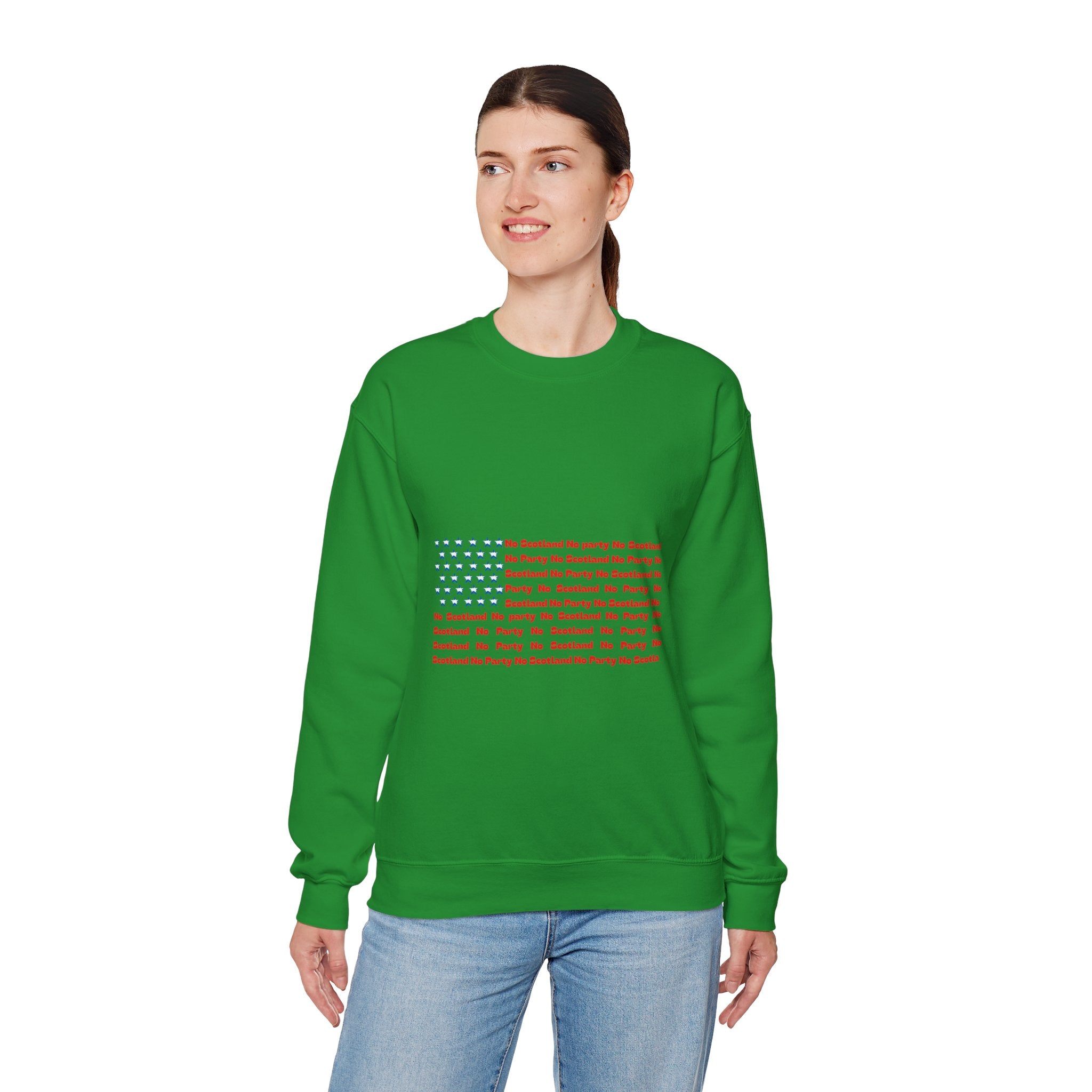 Scottish Football Saltires American Flag Crewneck Sweatshirt — Song Lyric Design