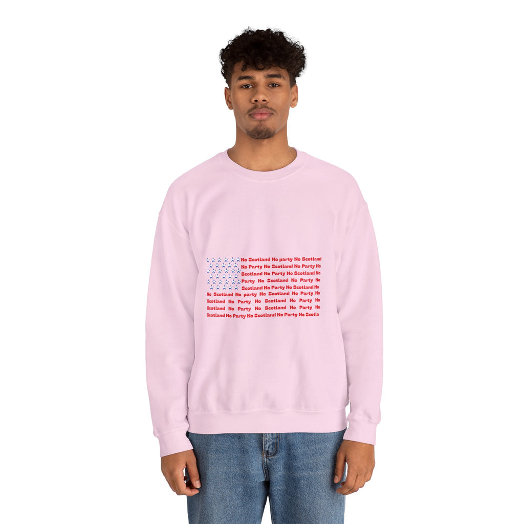 Scottish Football Saltires American Flag Crewneck Sweatshirt — Song Lyric Design