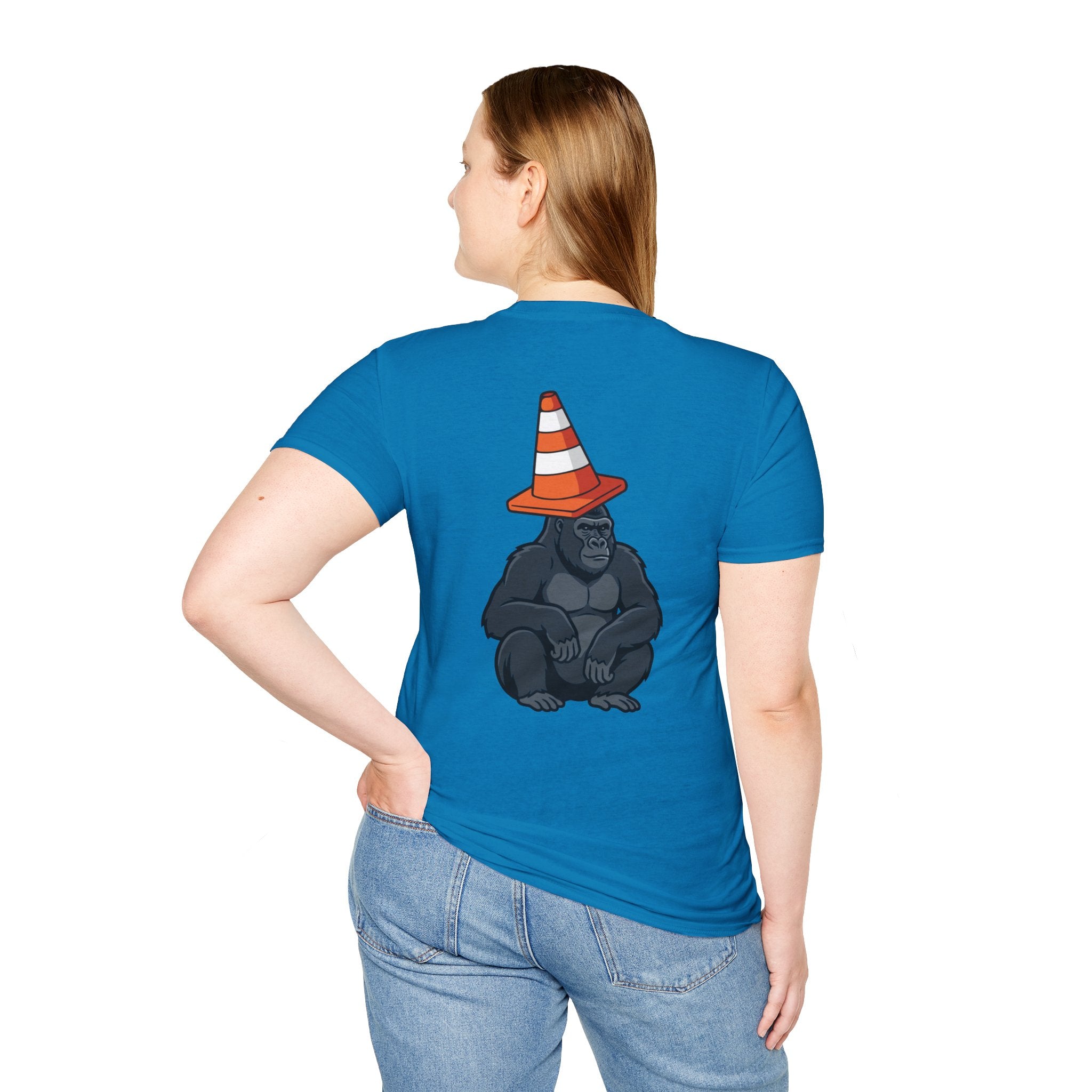 Copy of Boston Skyline Tee — Playful Traffic Cone Graphic (Boston & Scotland Fans)