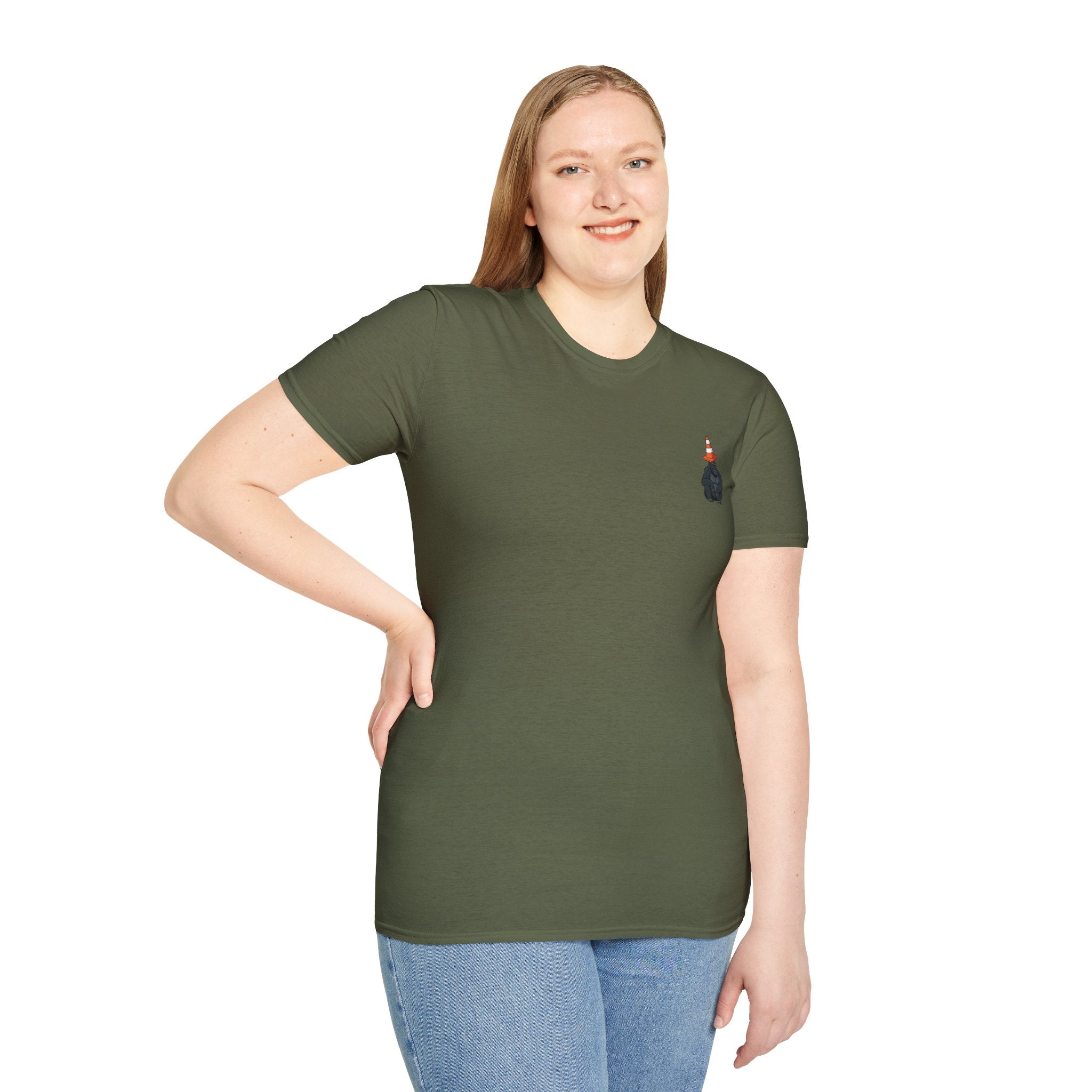 Copy of Boston Skyline Tee — Playful Traffic Cone Graphic (Boston & Scotland Fans)