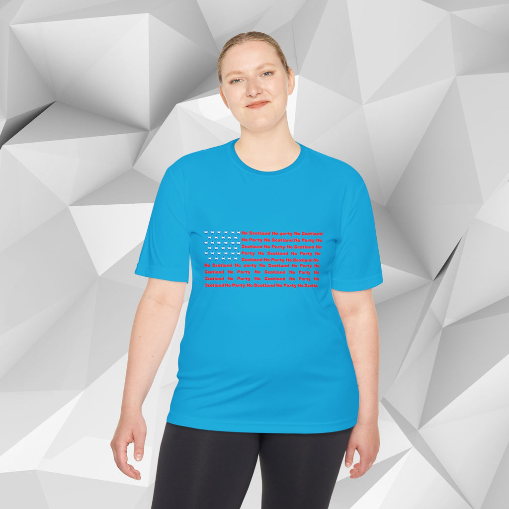 Scotland No Party American Flag Tee — Saltires Pattern