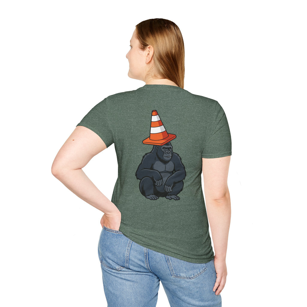 Copy of Boston Skyline Tee — Playful Traffic Cone Graphic (Boston & Scotland Fans)