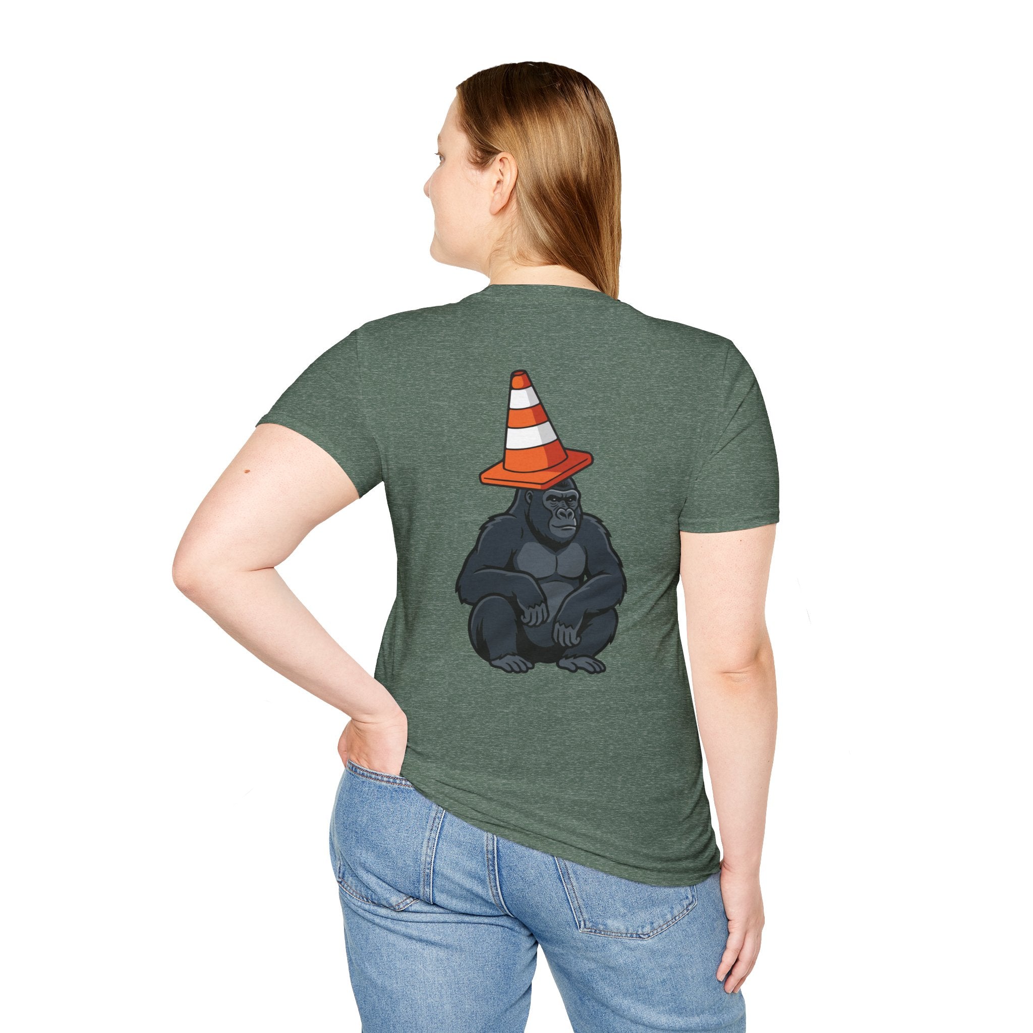 Copy of Boston Skyline Tee — Playful Traffic Cone Graphic (Boston & Scotland Fans)