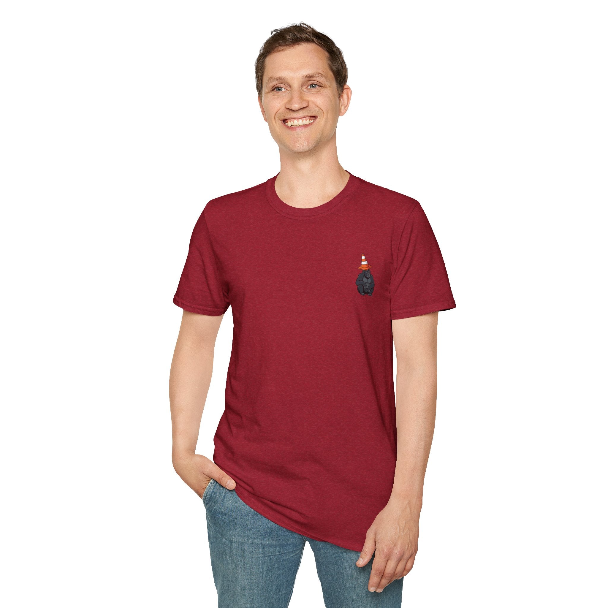 Copy of Boston Skyline Tee — Playful Traffic Cone Graphic (Boston & Scotland Fans)
