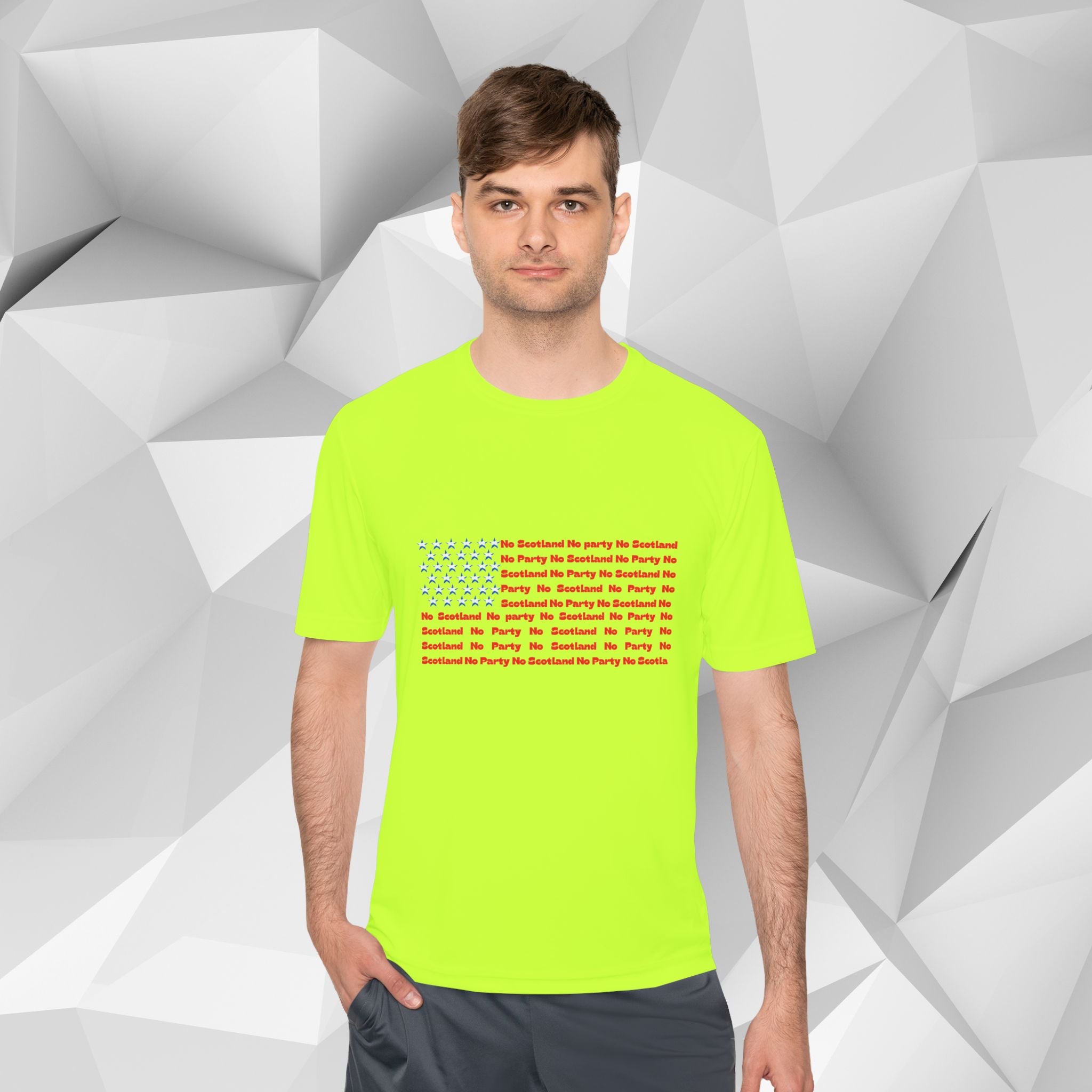 Scotland No Party American Flag Tee — Saltires Pattern