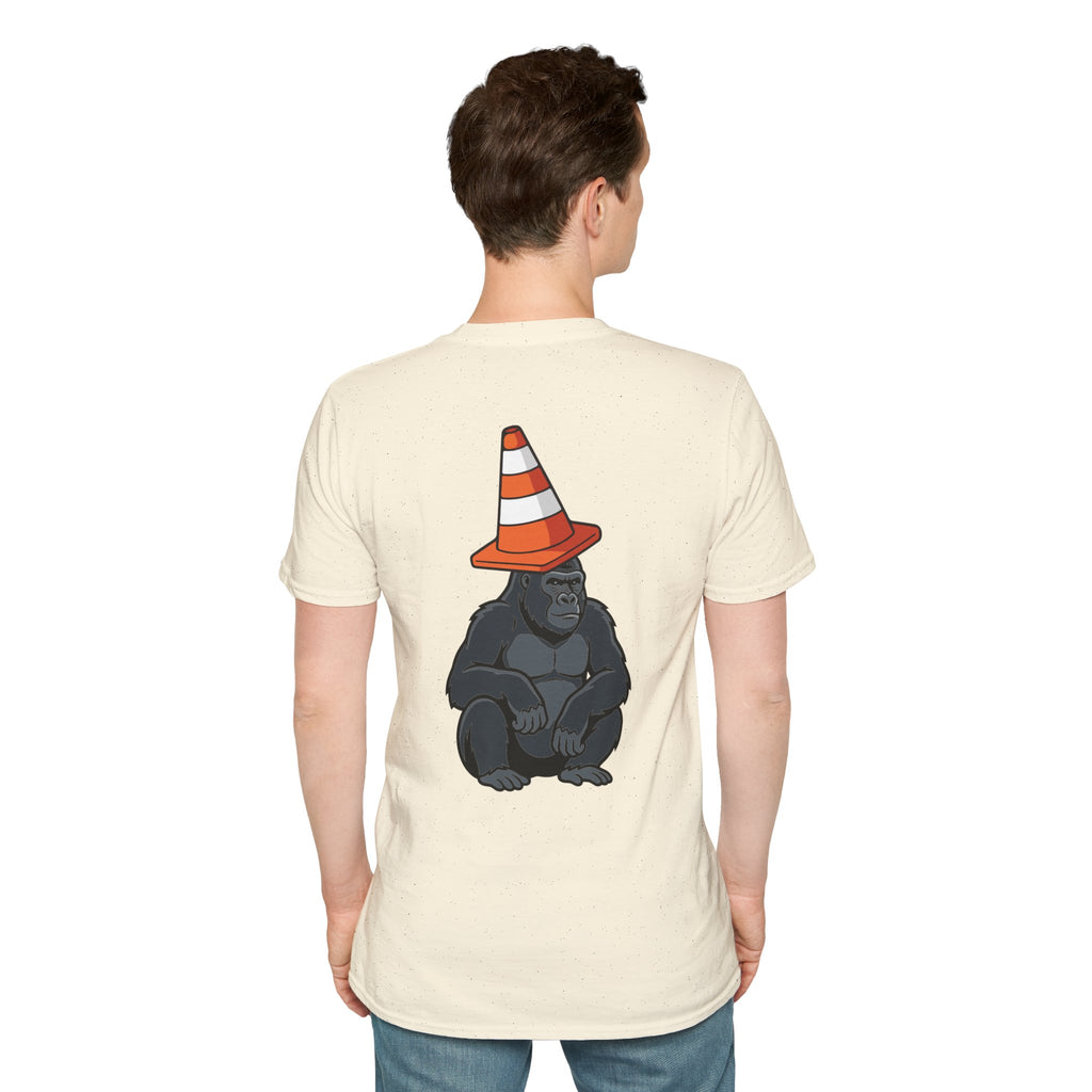 Copy of Boston Skyline Tee — Playful Traffic Cone Graphic (Boston & Scotland Fans)