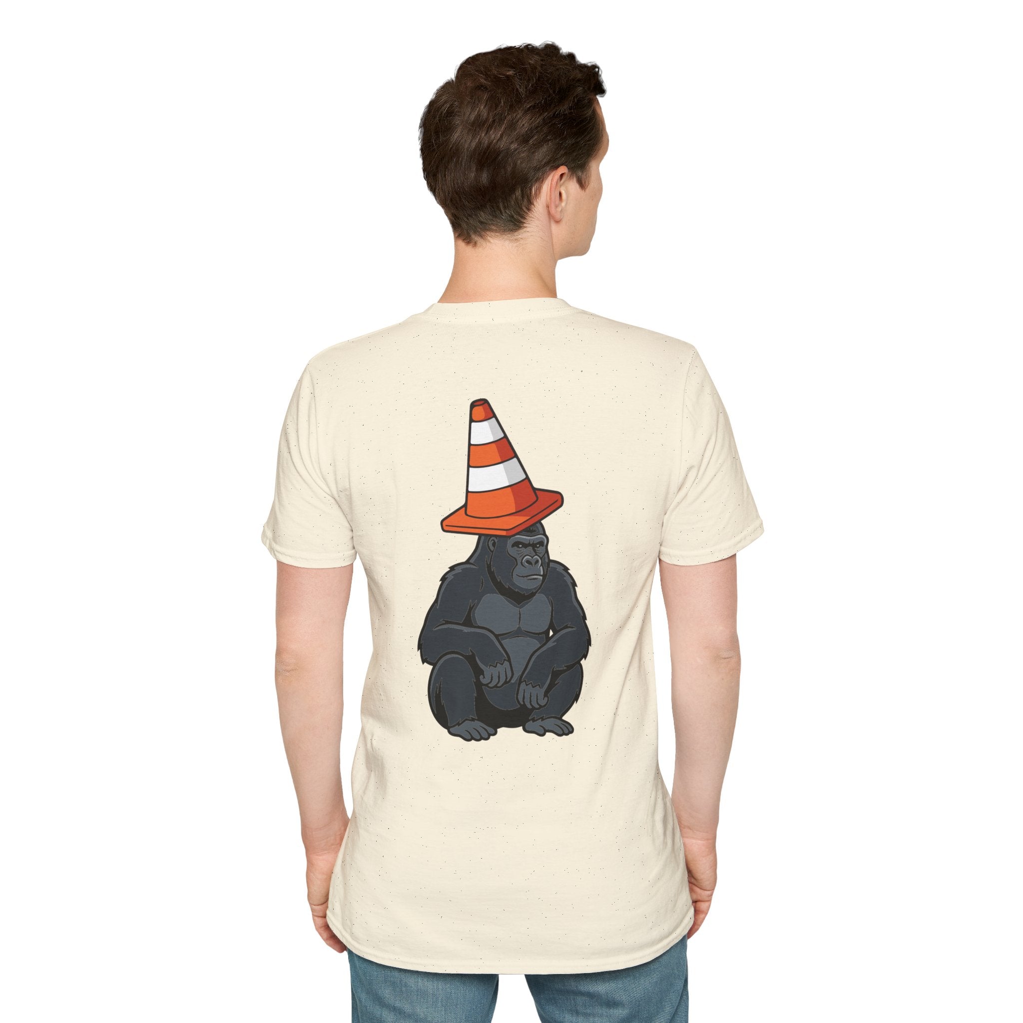 Copy of Boston Skyline Tee — Playful Traffic Cone Graphic (Boston & Scotland Fans)