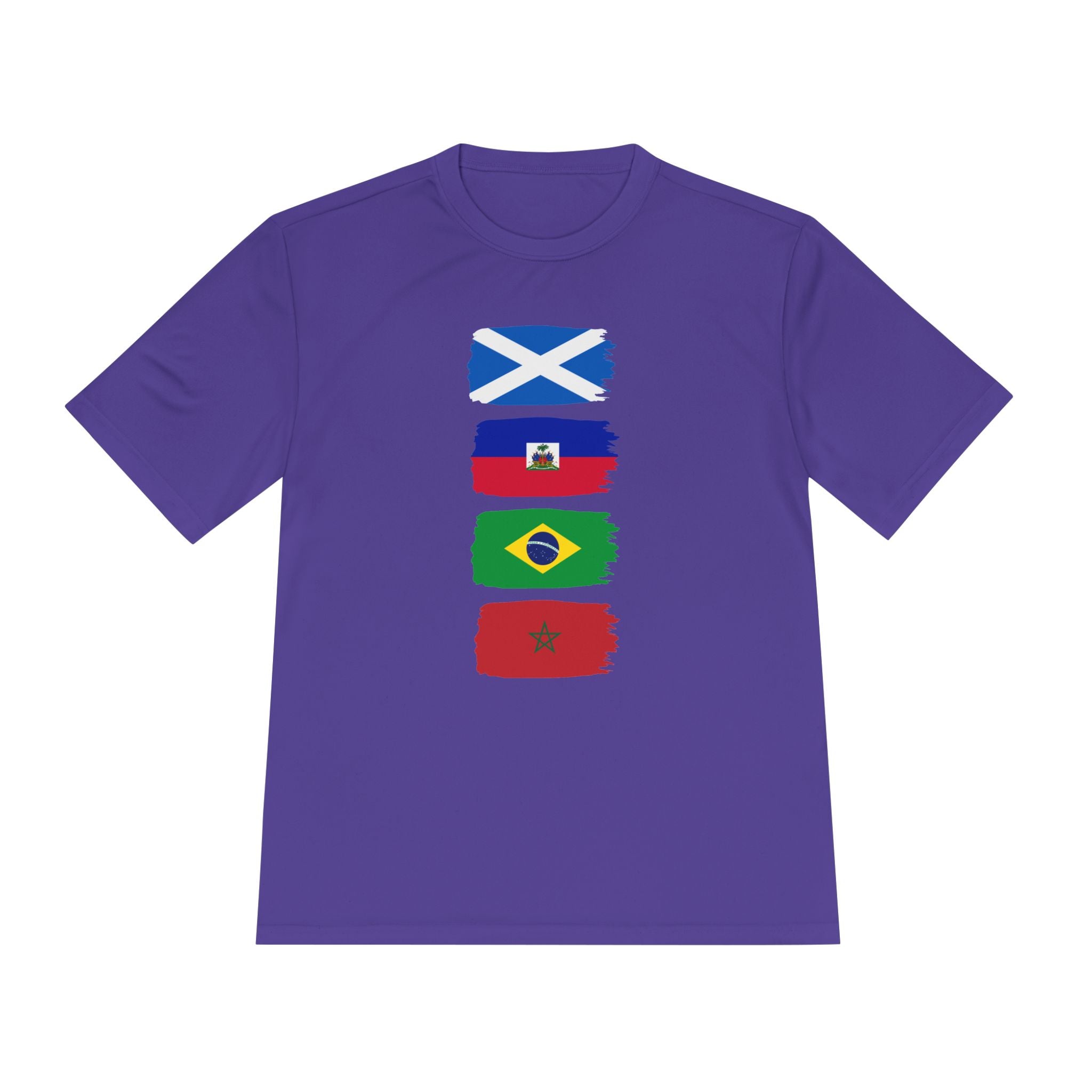 Scotland World Cup Group Flags Tee — Four Nations Soccer T‑Shirt