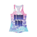 No Scotland No Party tank top | blue tie dye racerback