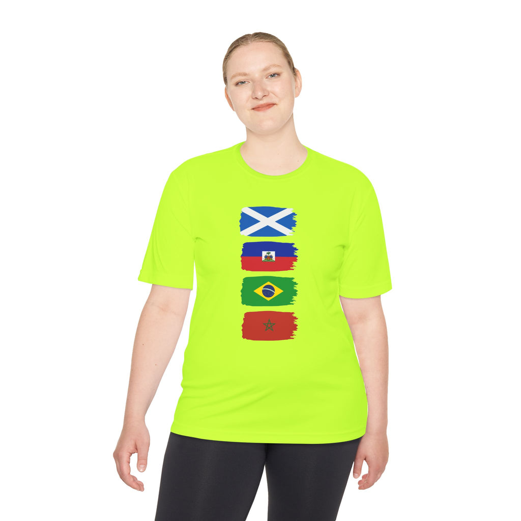 Scotland World Cup Group Flags Tee — Four Nations Soccer T‑Shirt