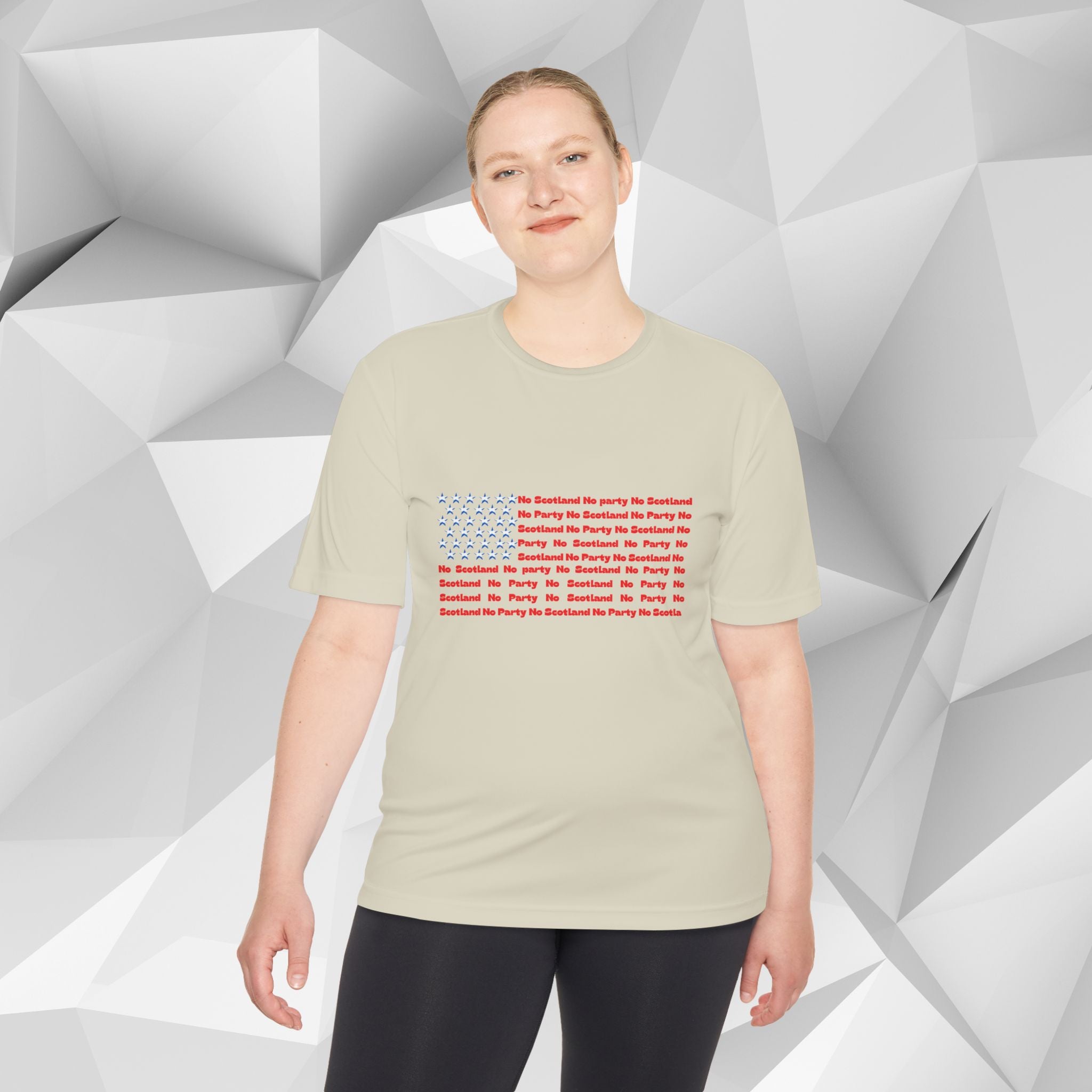 Scotland No Party American Flag Tee — Saltires Pattern