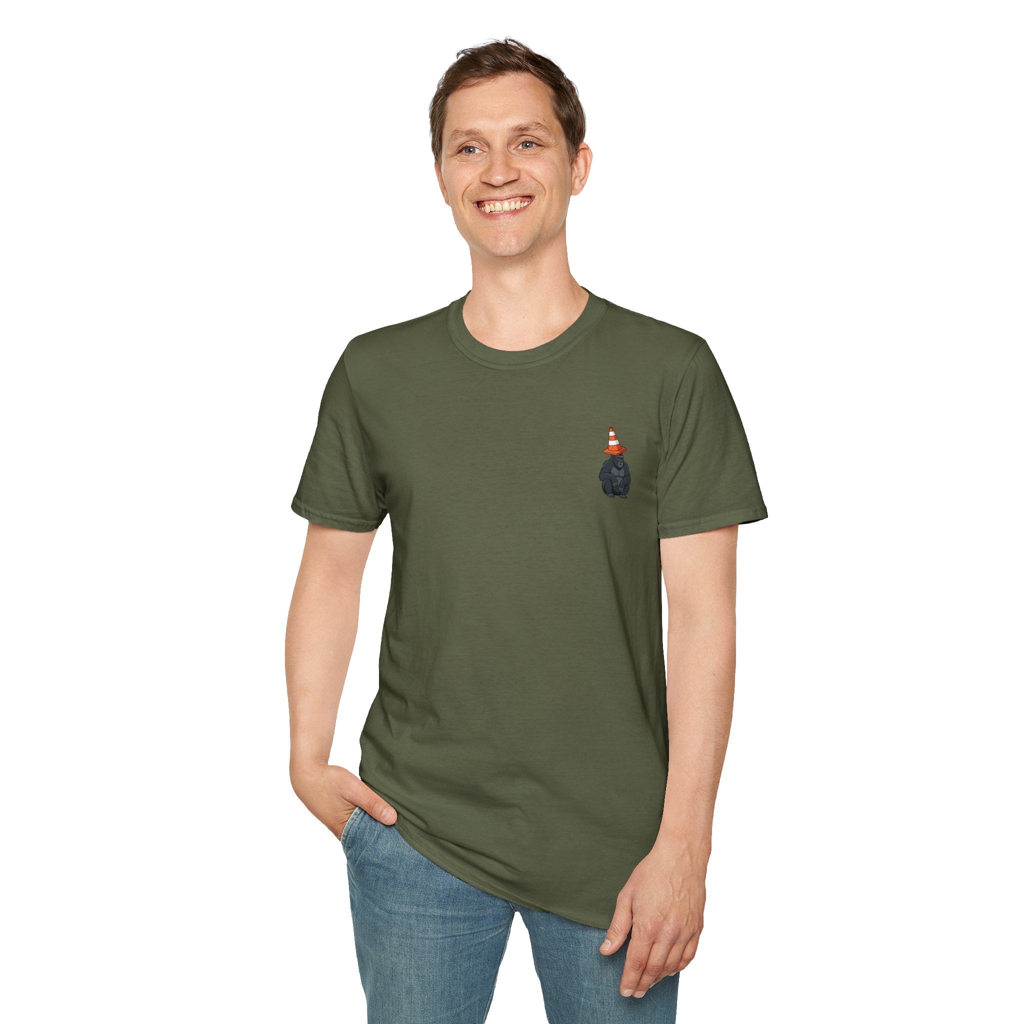 Copy of Boston Skyline Tee — Playful Traffic Cone Graphic (Boston & Scotland Fans)