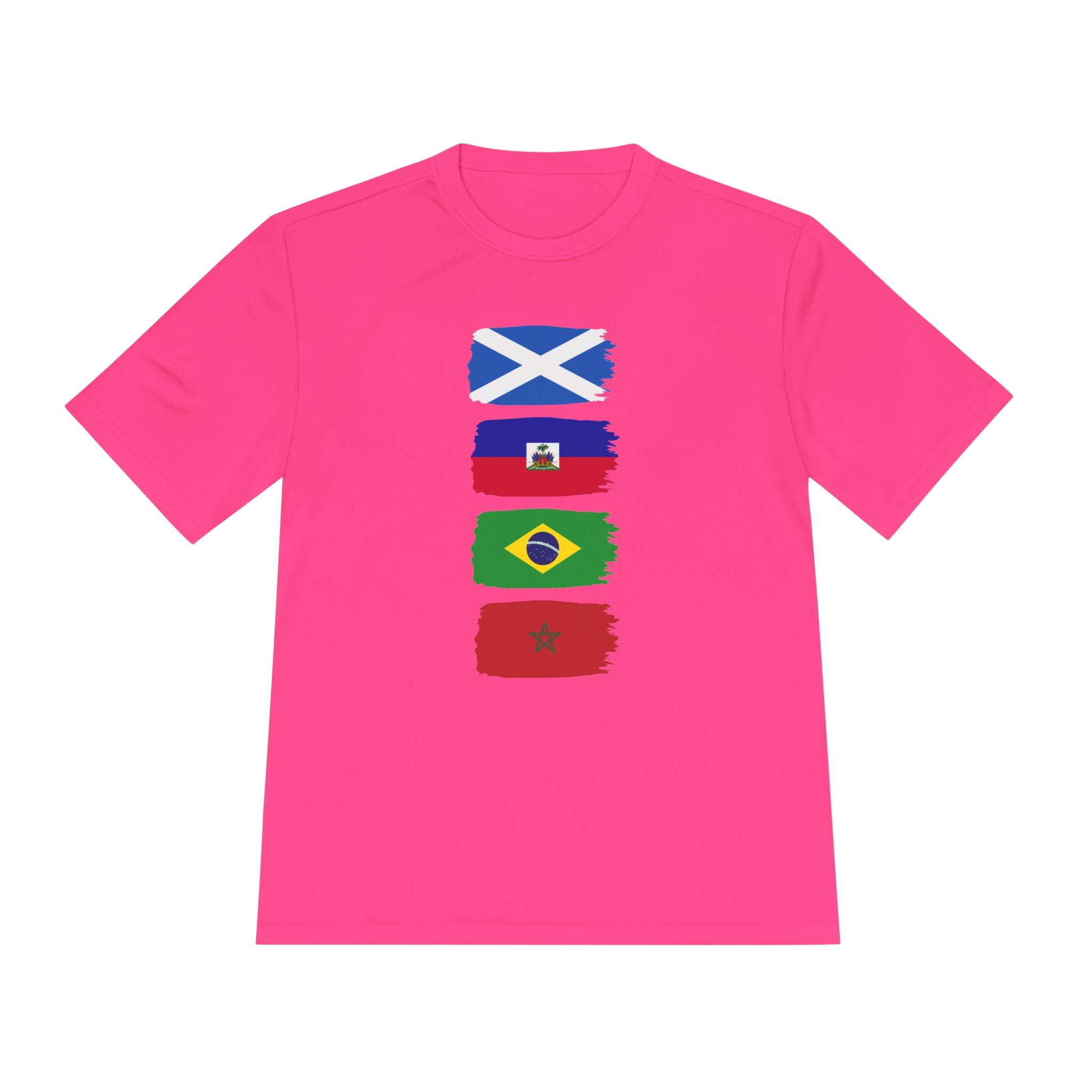 Scotland World Cup Group Flags Tee — Four Nations Soccer T‑Shirt