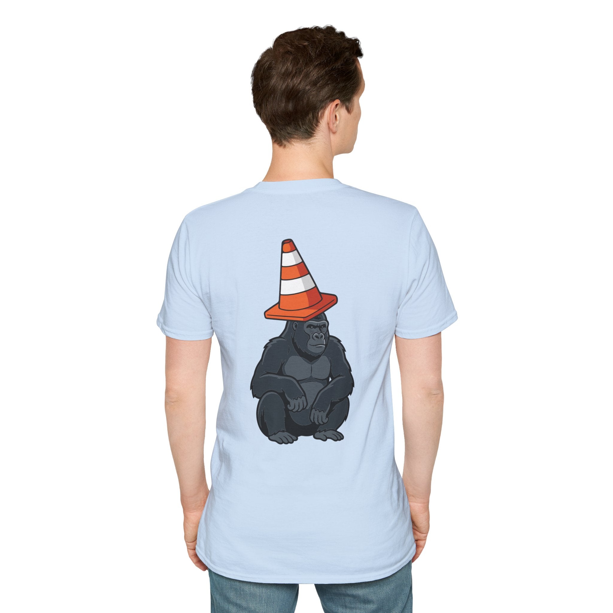Copy of Boston Skyline Tee — Playful Traffic Cone Graphic (Boston & Scotland Fans)