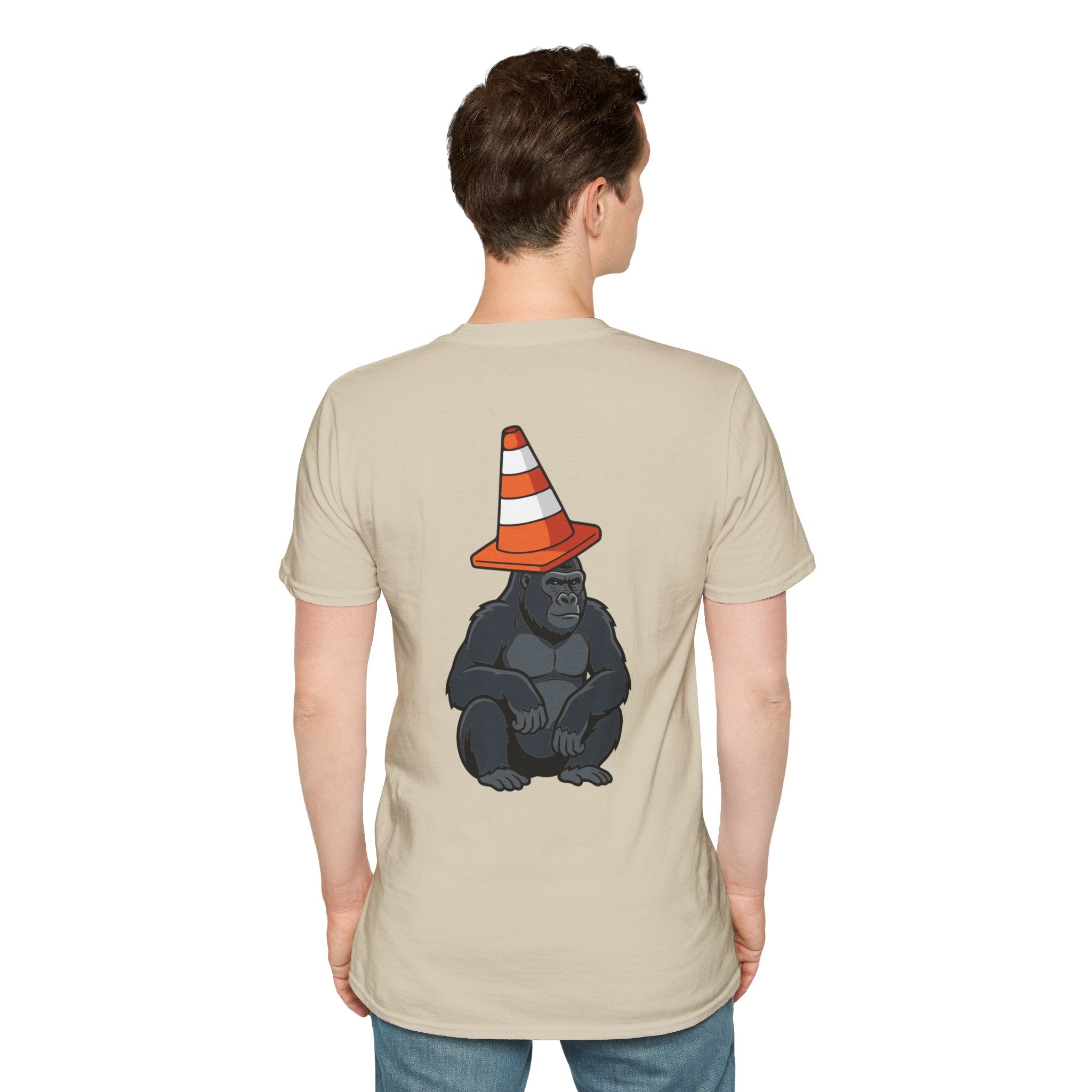 Copy of Boston Skyline Tee — Playful Traffic Cone Graphic (Boston & Scotland Fans)