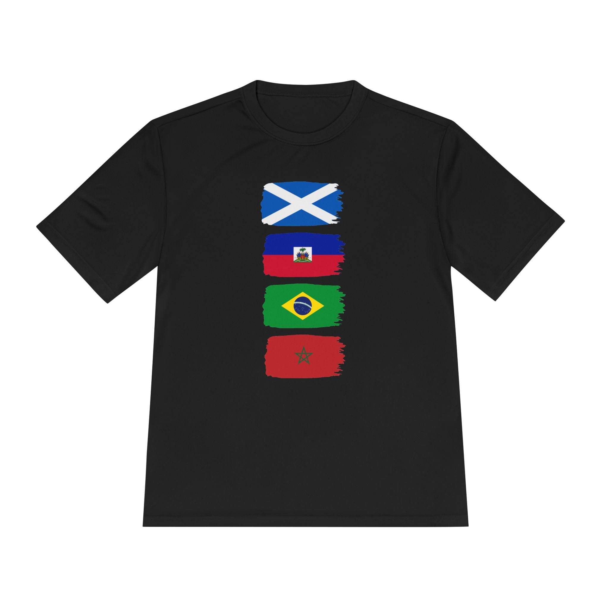 Scotland World Cup Group Flags Tee — Four Nations Soccer T‑Shirt