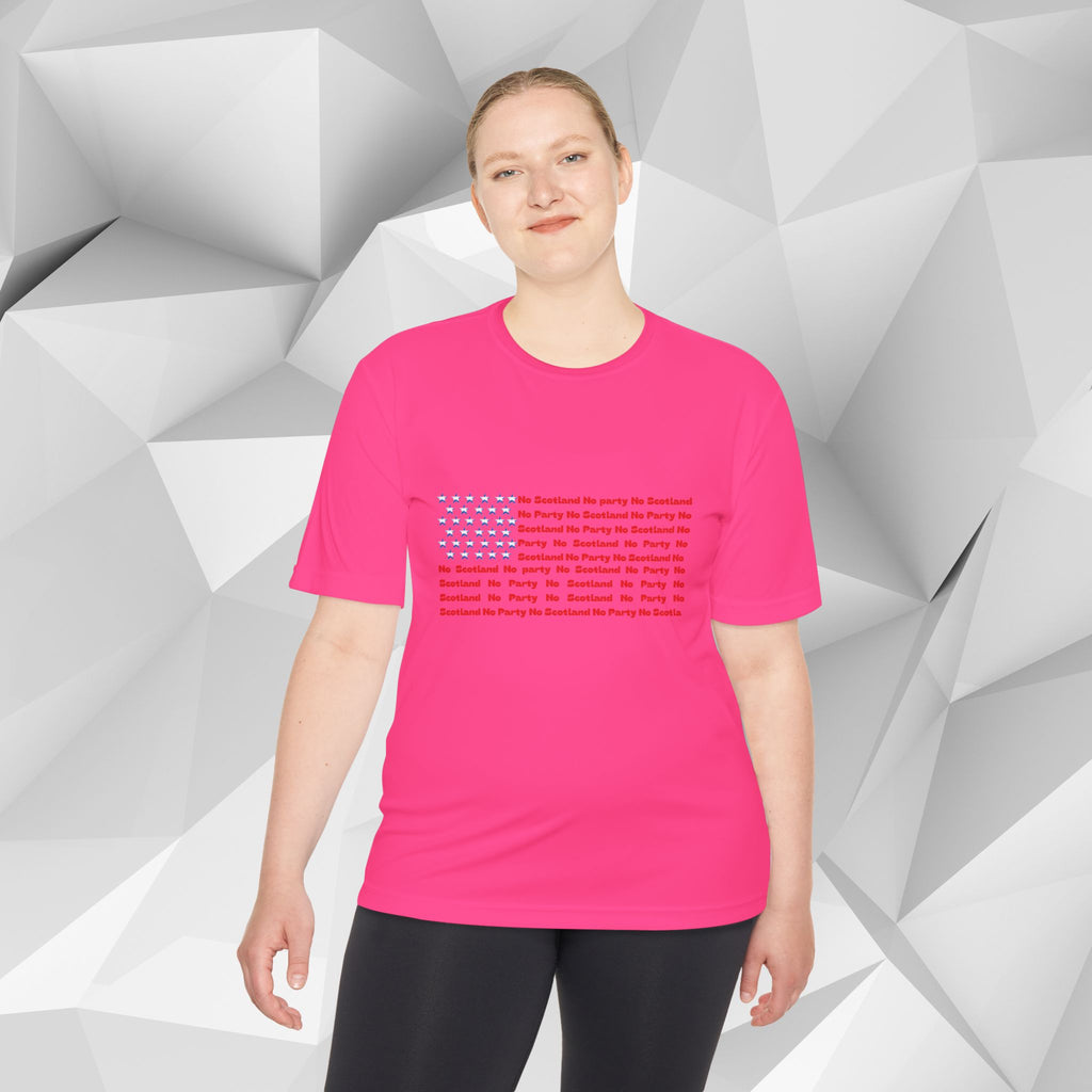 Scotland No Party American Flag Tee — Saltires Pattern