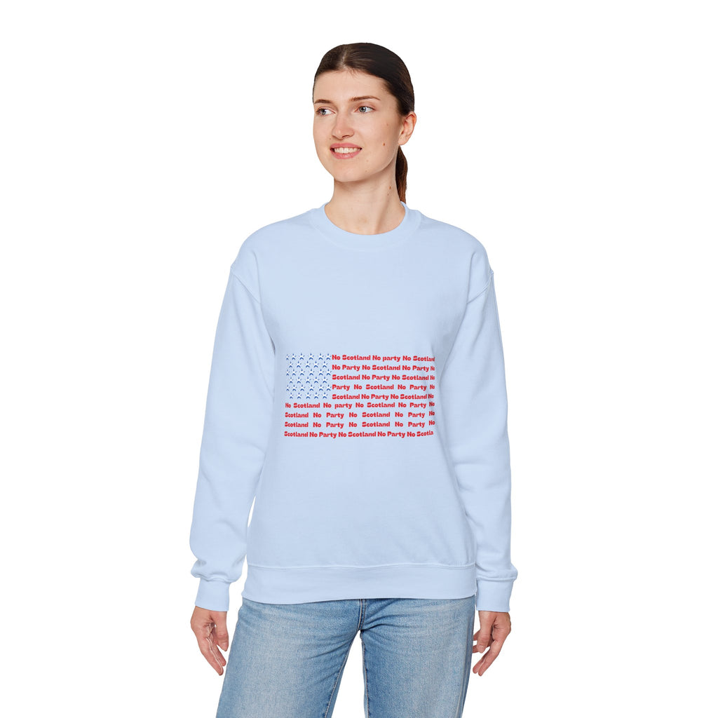 Scottish Football Saltires American Flag Crewneck Sweatshirt — Song Lyric Design