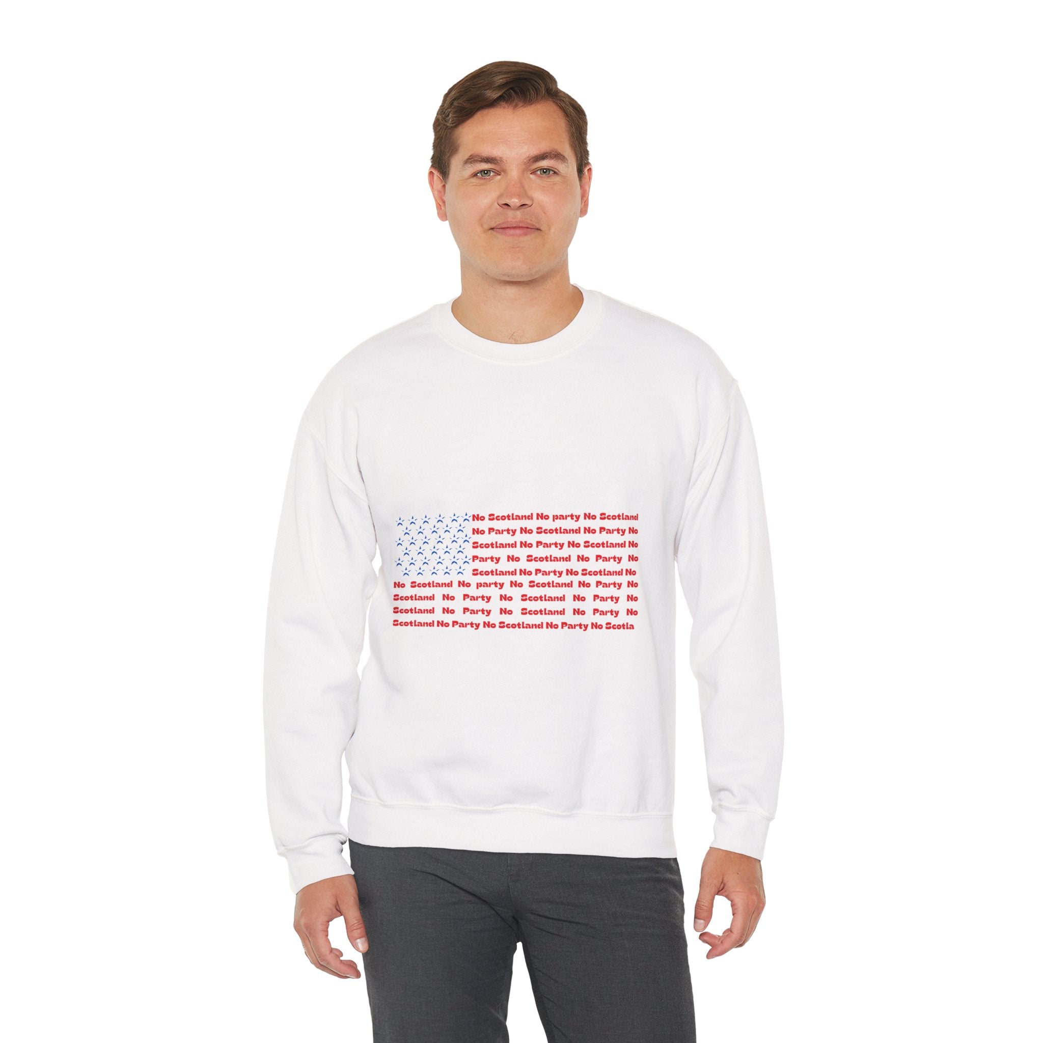 Scottish Football Saltires American Flag Crewneck Sweatshirt — Song Lyric Design