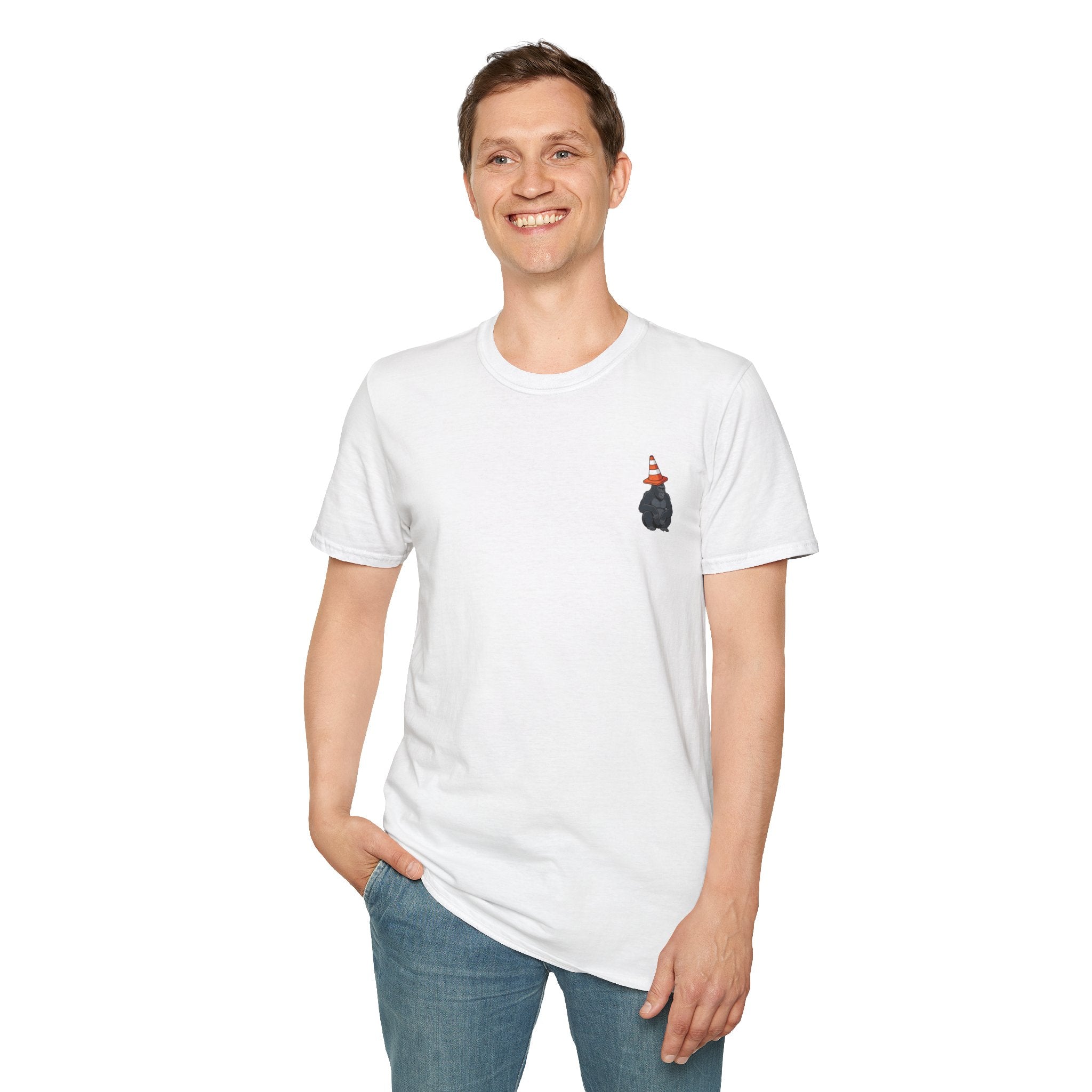 Copy of Boston Skyline Tee — Playful Traffic Cone Graphic (Boston & Scotland Fans)