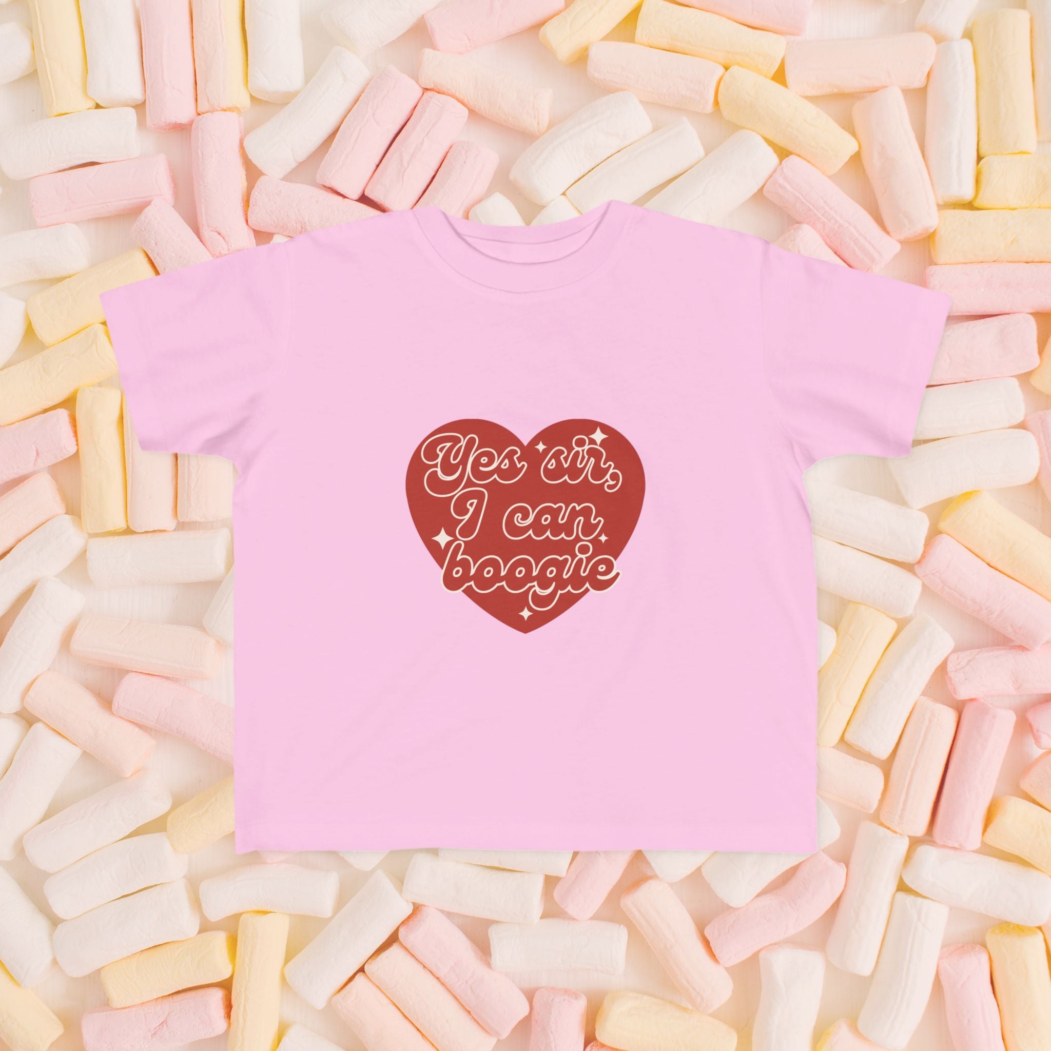 Kids T-Shirt — Funky Scottish Football Song in Red Heart