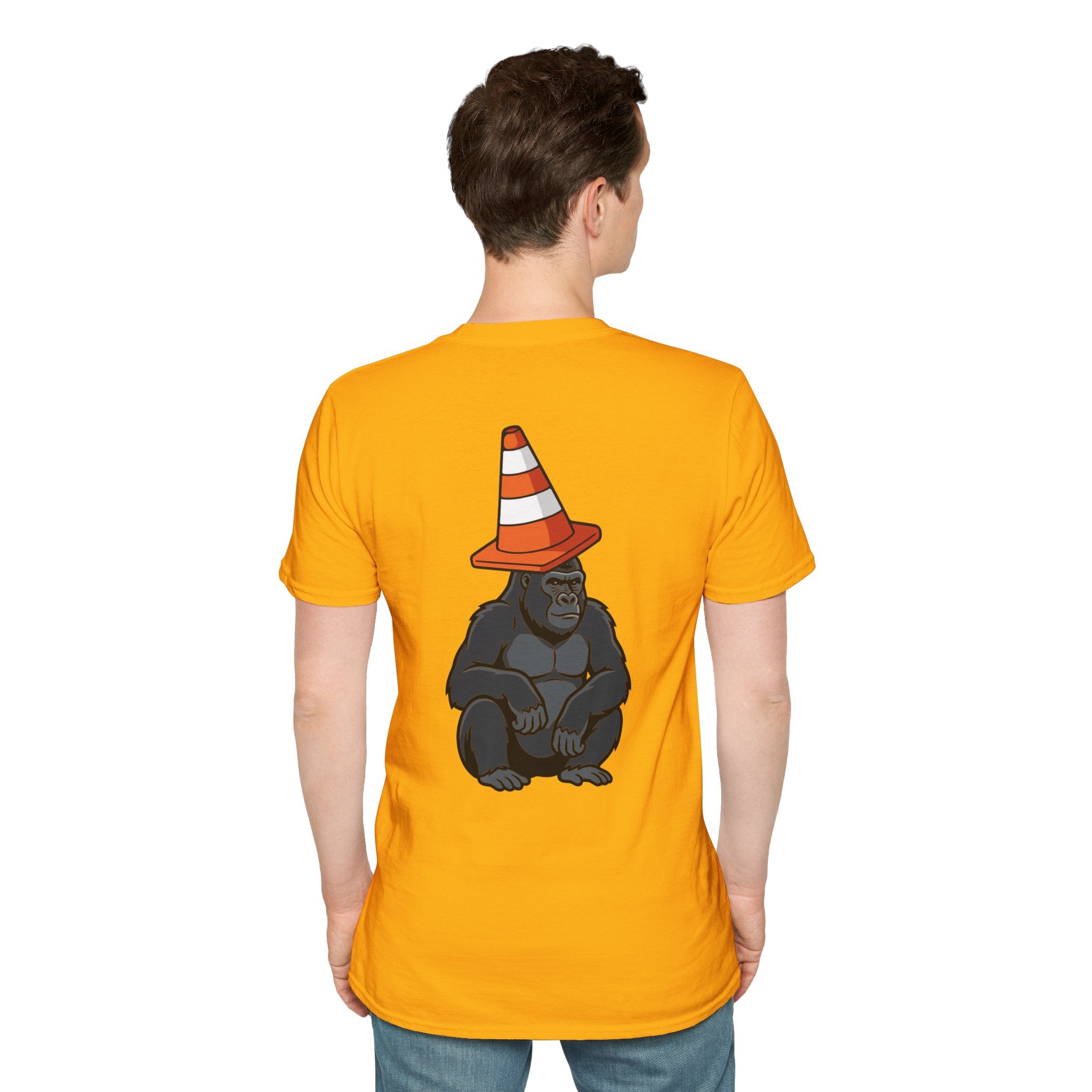 Copy of Boston Skyline Tee — Playful Traffic Cone Graphic (Boston & Scotland Fans)