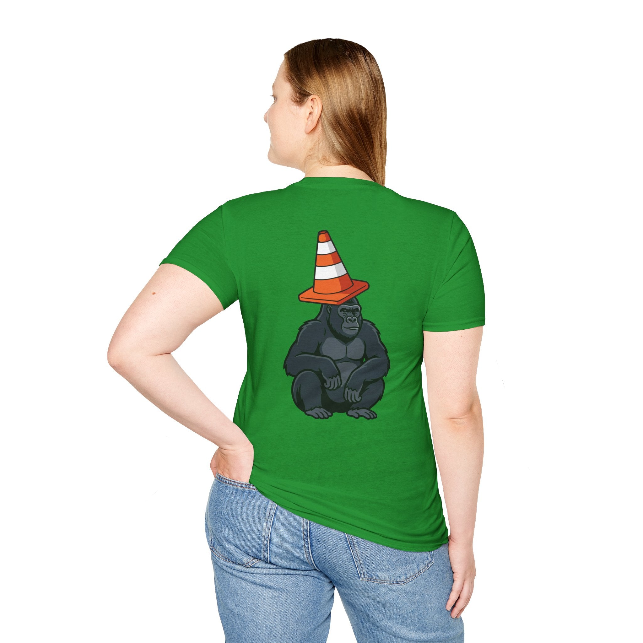 Copy of Boston Skyline Tee — Playful Traffic Cone Graphic (Boston & Scotland Fans)