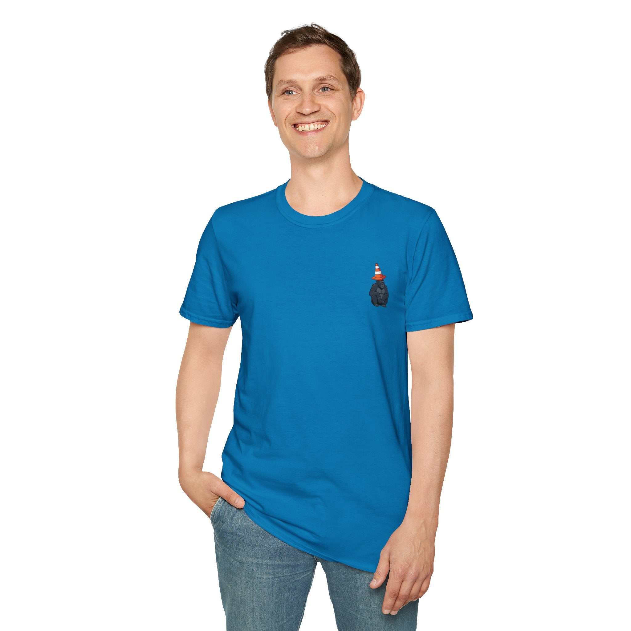 Copy of Boston Skyline Tee — Playful Traffic Cone Graphic (Boston & Scotland Fans)