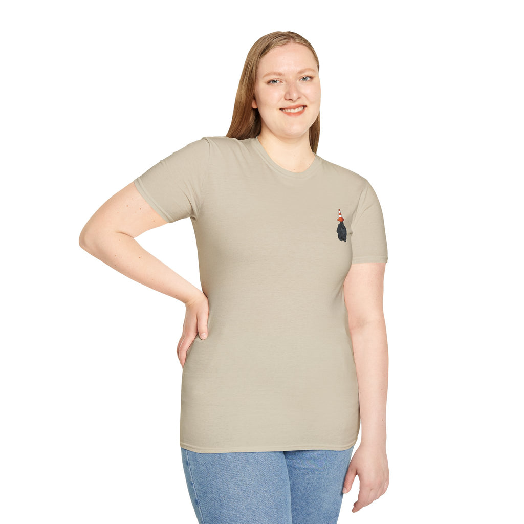Copy of Boston Skyline Tee — Playful Traffic Cone Graphic (Boston & Scotland Fans)