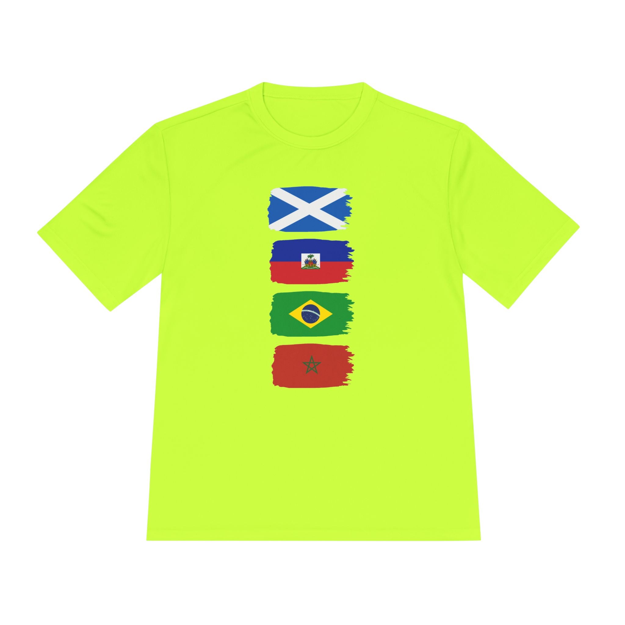 Scotland World Cup Group Flags Tee — Four Nations Soccer T‑Shirt