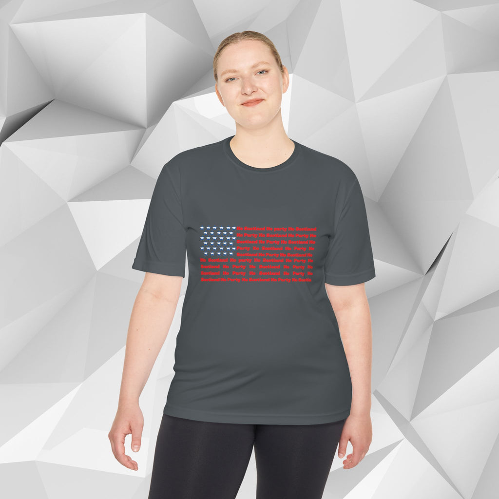 Scotland No Party American Flag Tee — Saltires Pattern