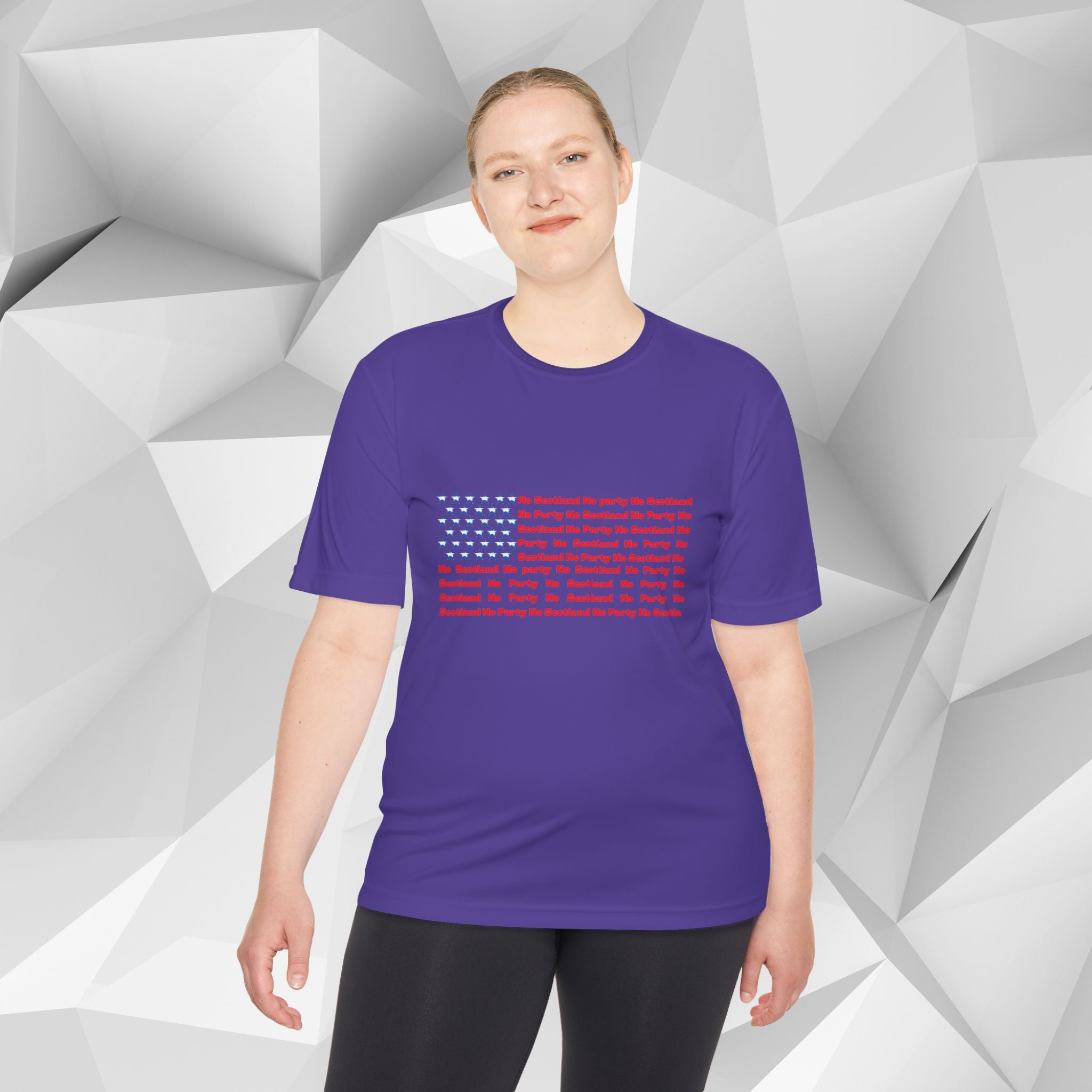 Scotland No Party American Flag Tee — Saltires Pattern