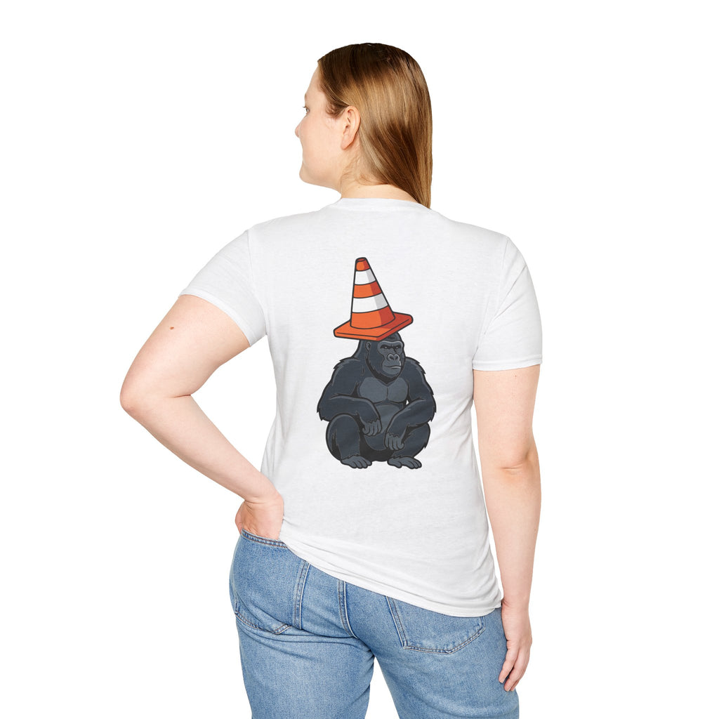 Copy of Boston Skyline Tee — Playful Traffic Cone Graphic (Boston & Scotland Fans)
