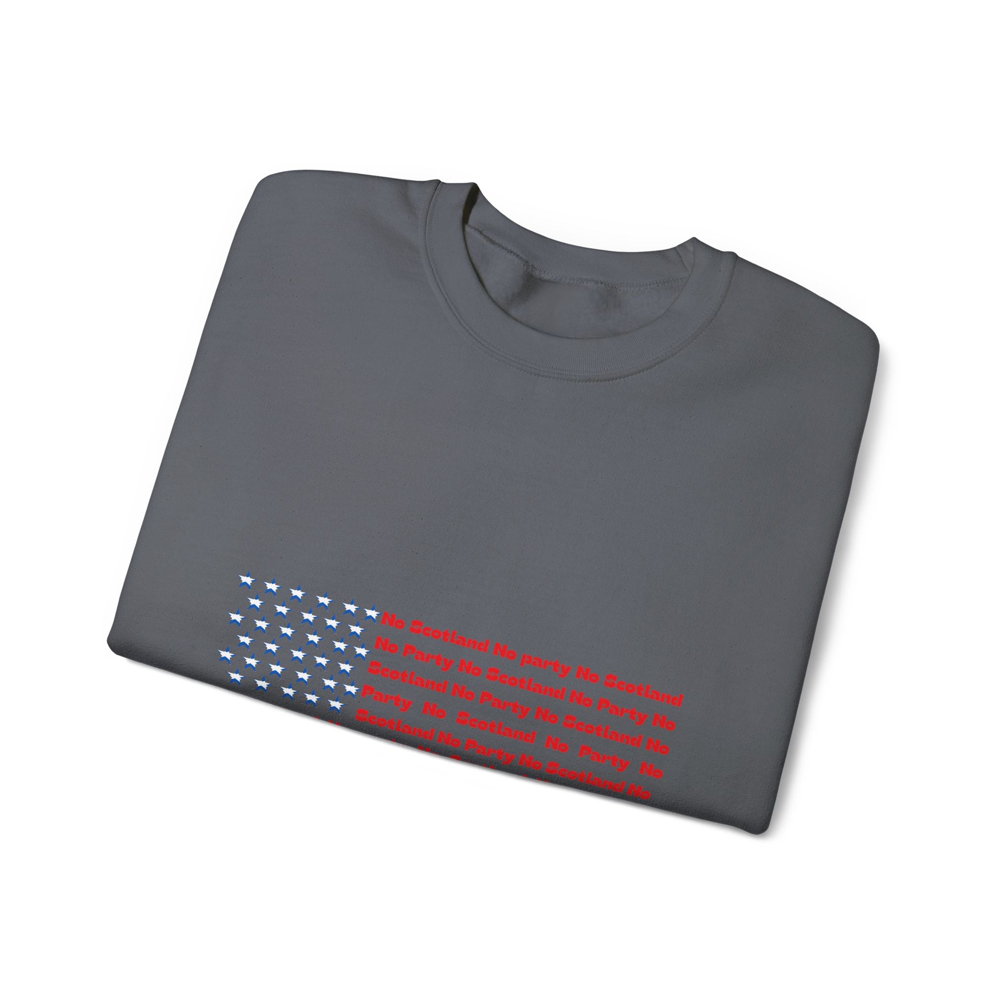 Scottish Football Saltires American Flag Crewneck Sweatshirt — Song Lyric Design