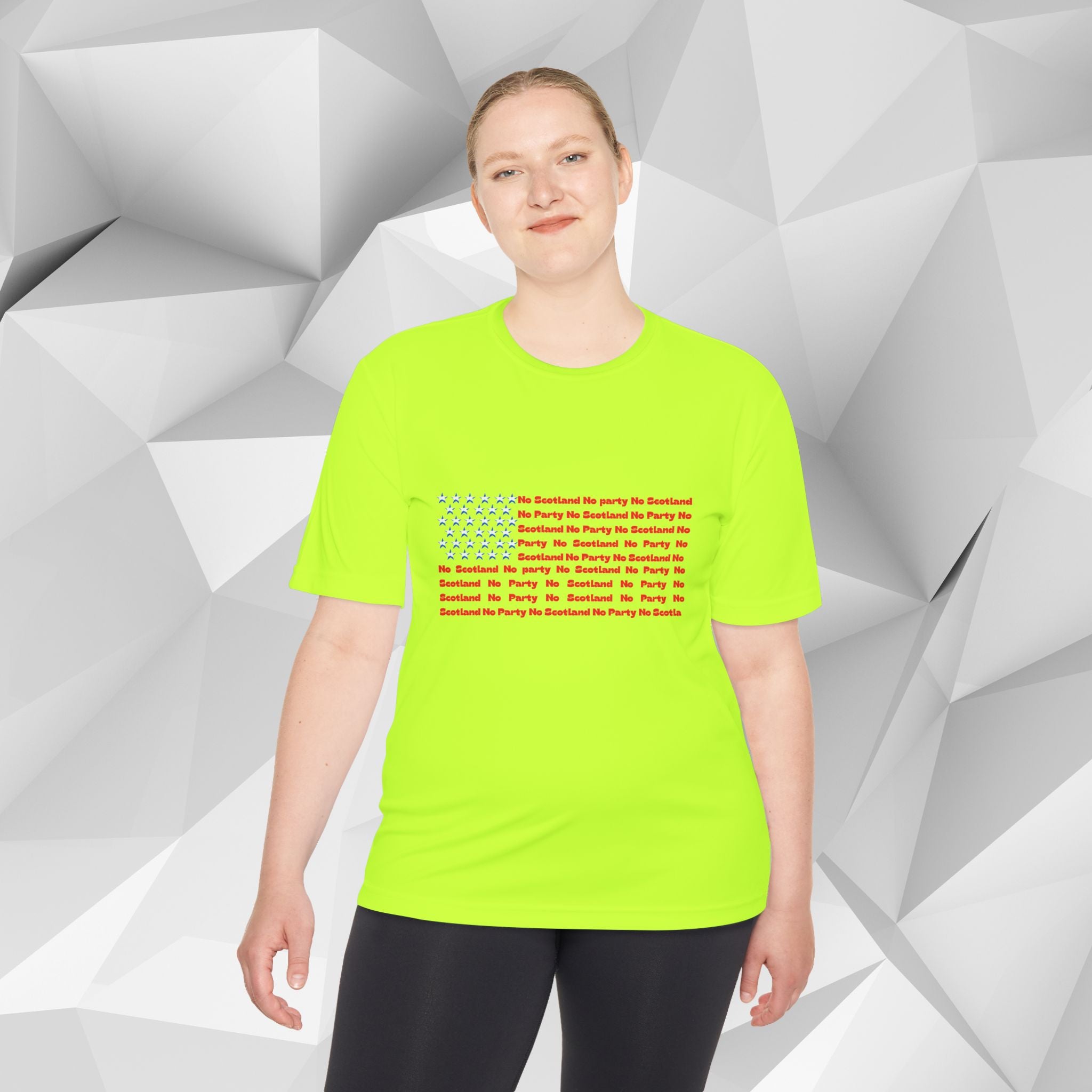Scotland No Party American Flag Tee — Saltires Pattern