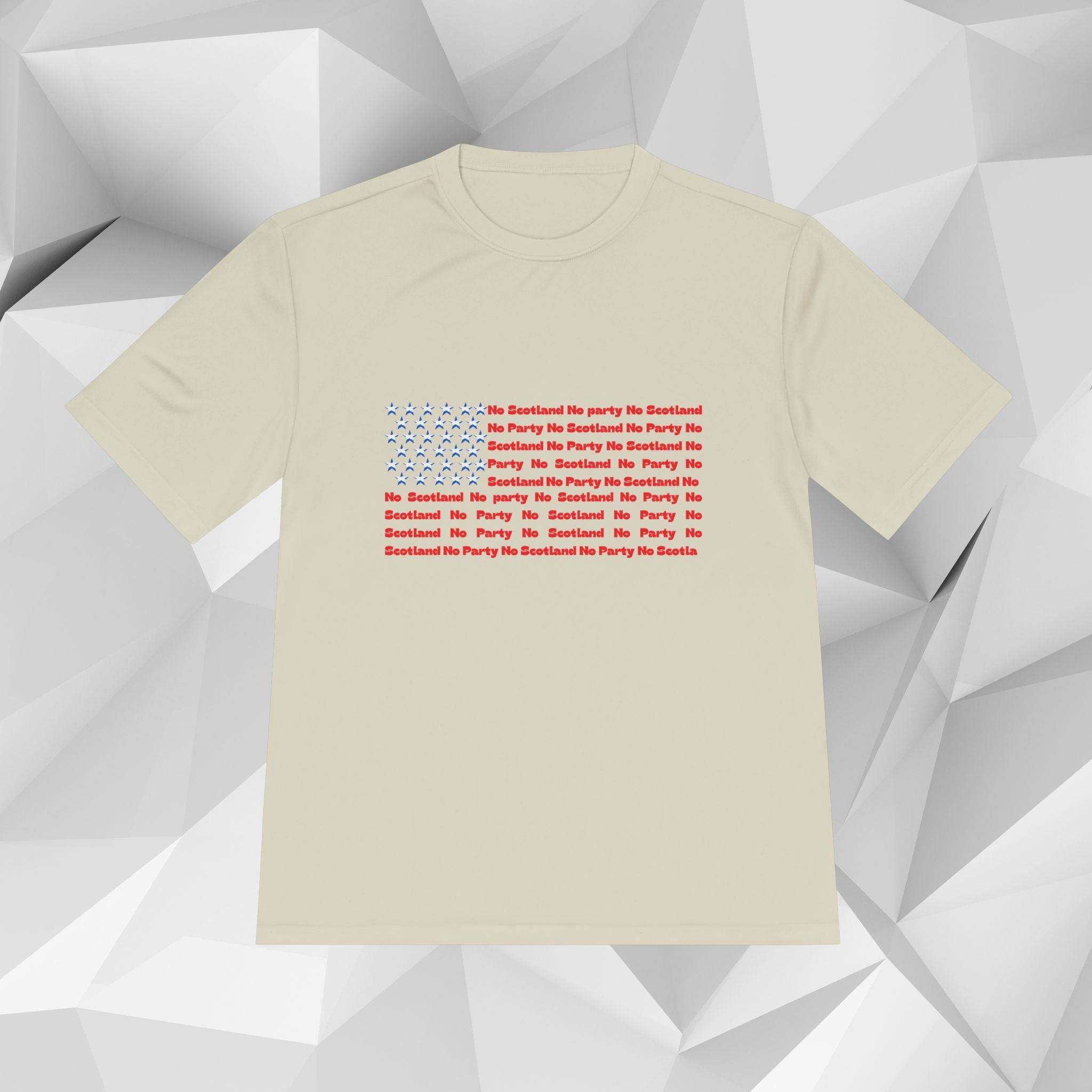 Scotland No Party American Flag Tee — Saltires Pattern